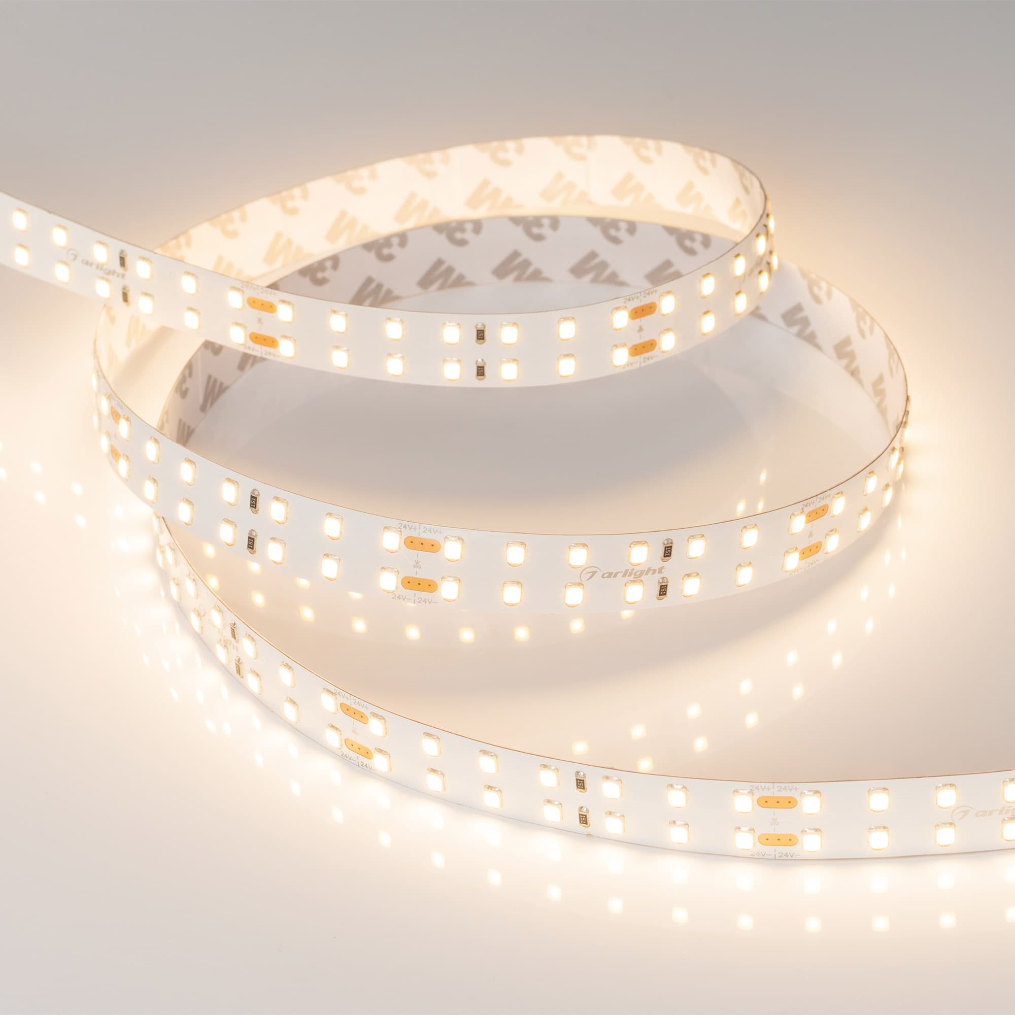 Светодиодная лента RT 2-5000 24V Warm2700 2x2 (2835, 980 LED, LUX) (Arlight, 20 Вт/м, IP20) 019091(B) — фото 2