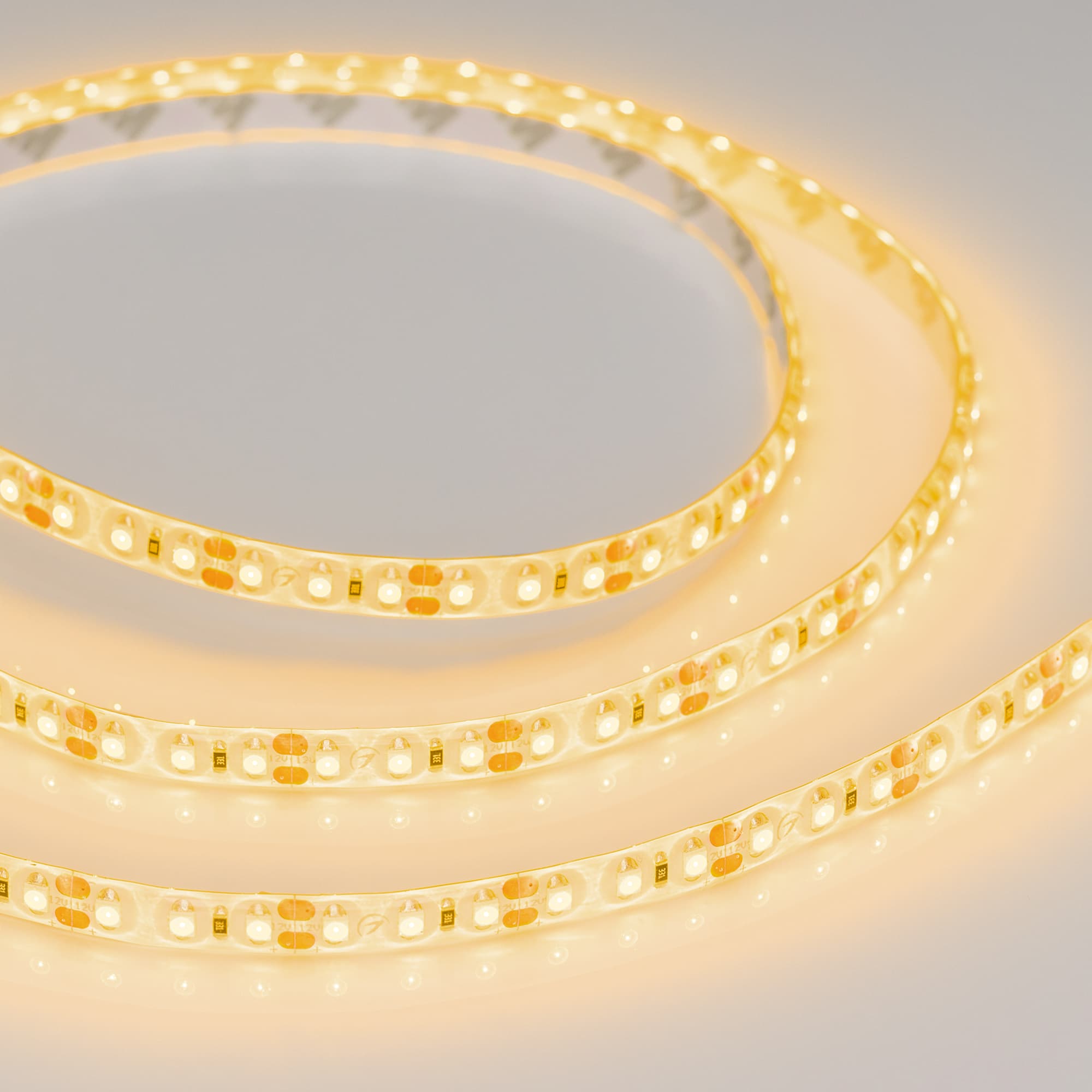 Светодиодная лента RTW 2-5000SE 12V Yellow 2x (3528, 600 LED, LUX) (Arlight, 9.6 Вт/м, IP65) 014883 — фото 3