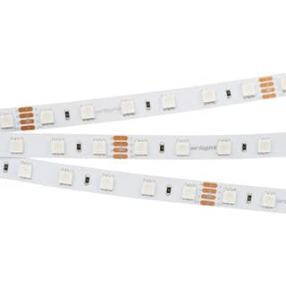 Светодиодная лента RT-B70-10mm 24V RGB (14 W/m, IP20, 5m) (Arlight, Открытый) 040916