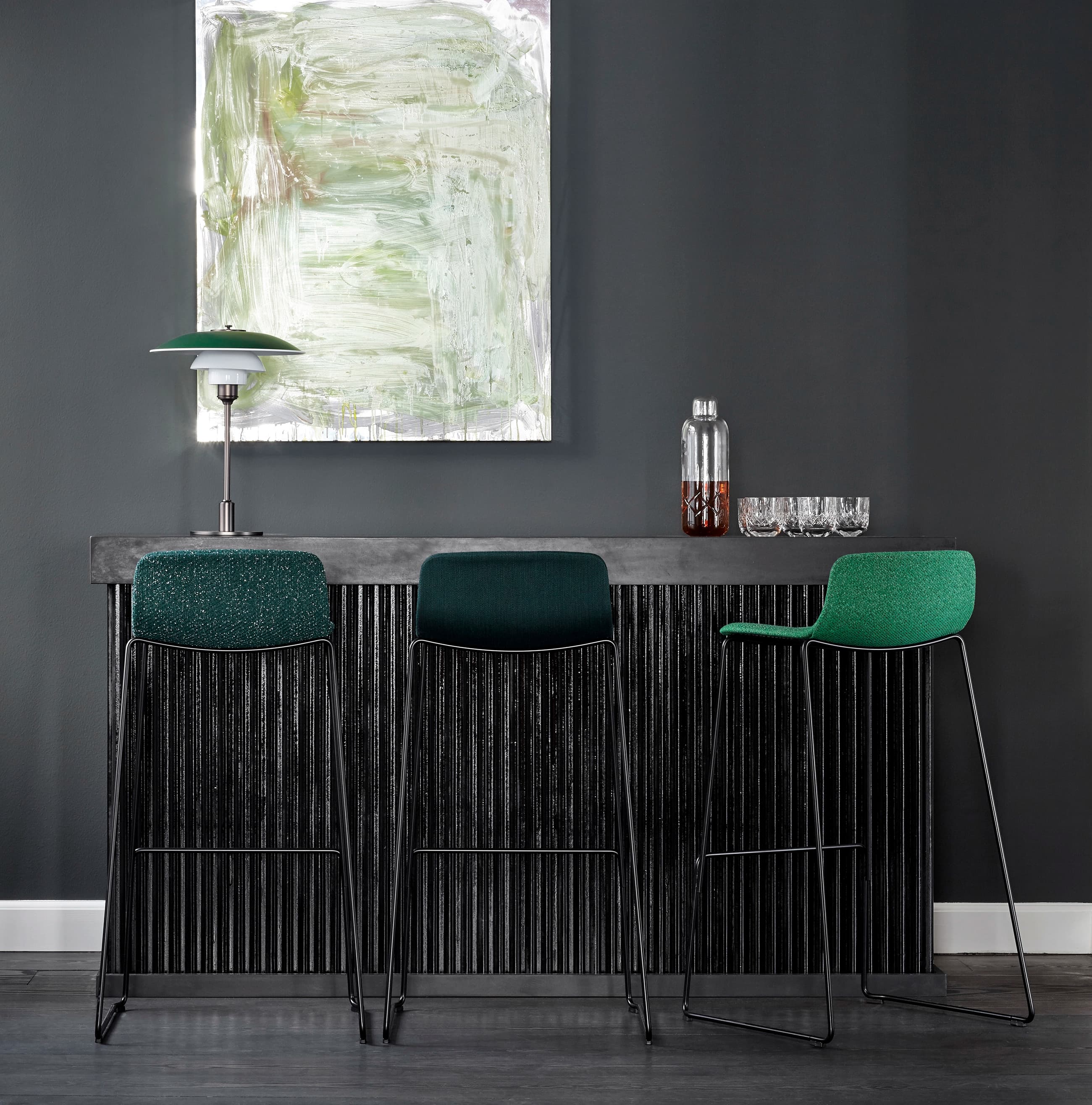 Louis Poulsen PH 3½-2½ Metal Table Lamp Green — фото 4