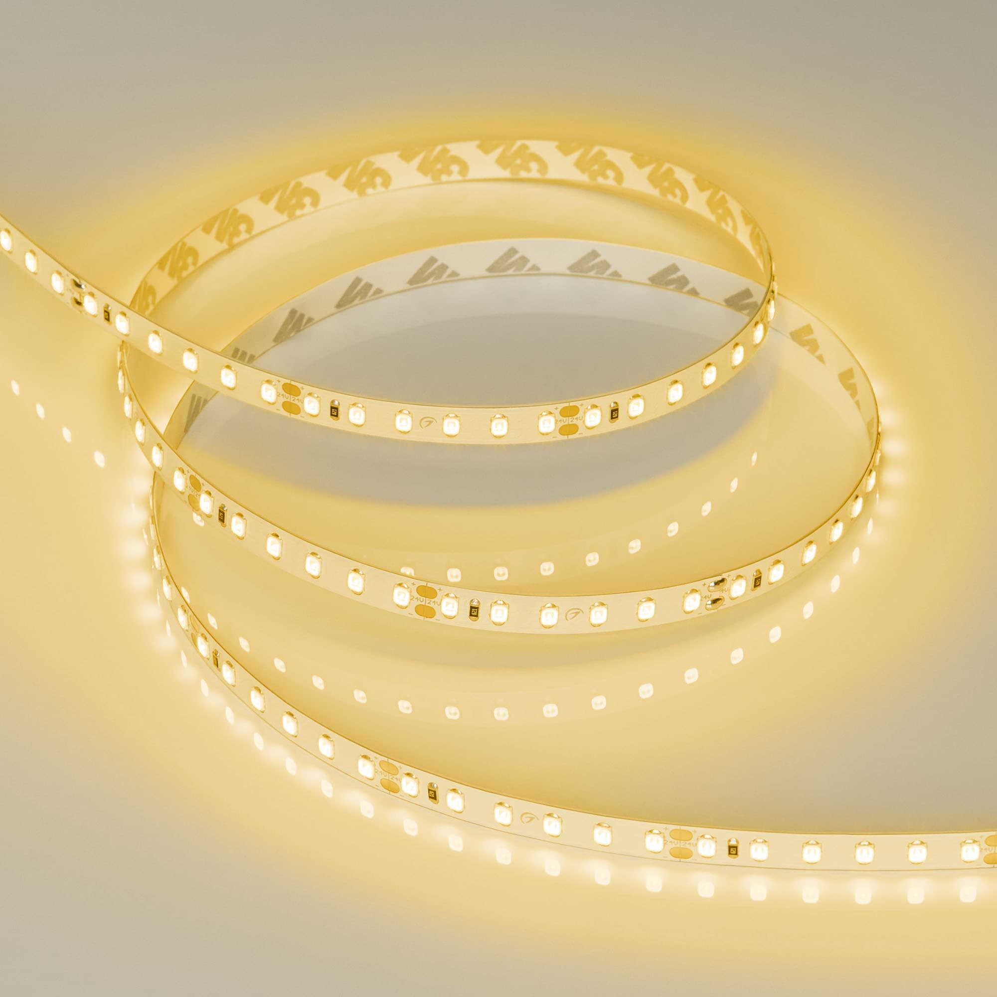 Светодиодная лента RT-A120-8mm 24V Yellow (9.6 W/m, IP20, 2835, 5m) (Arlight, Открытый) 008780(2) — фото 4