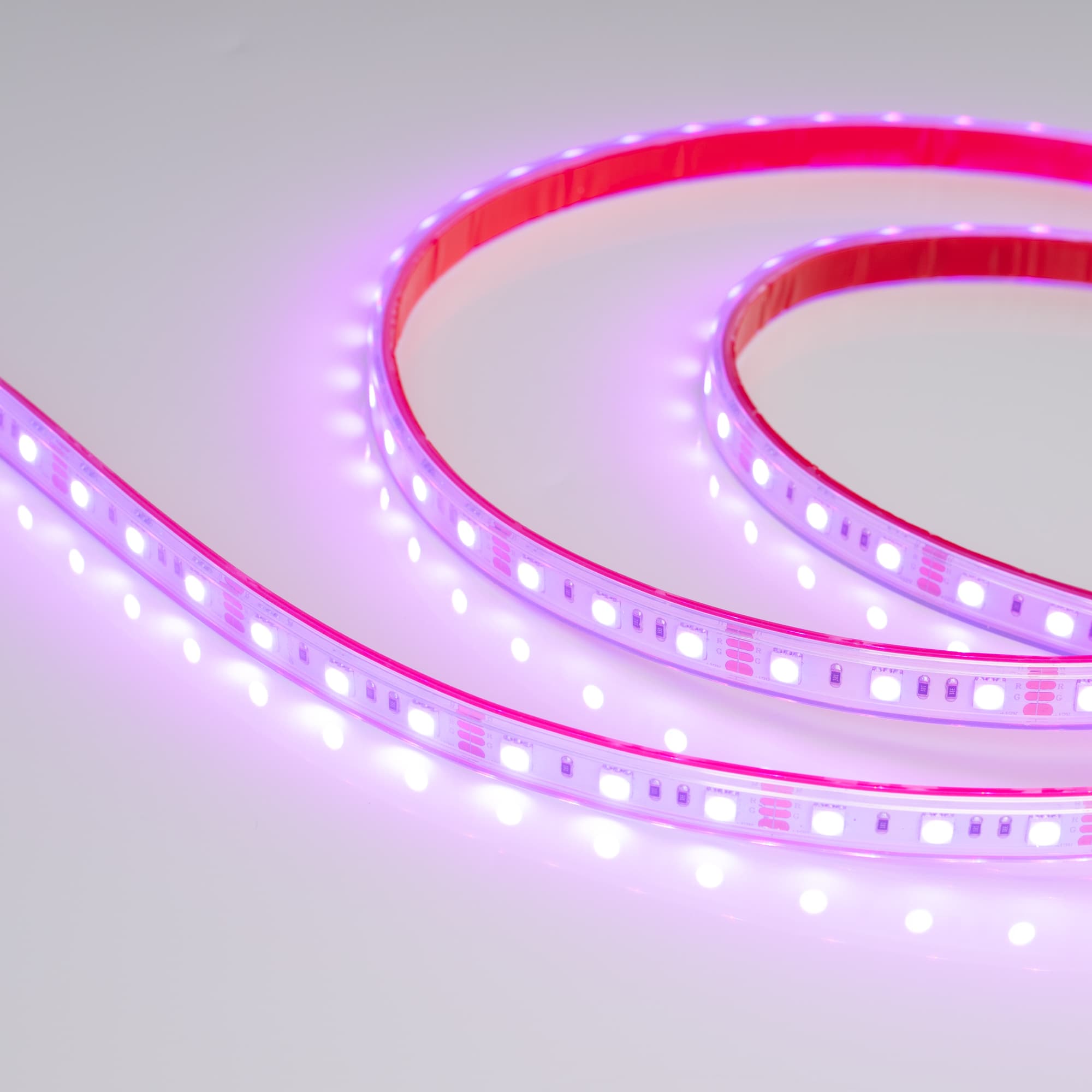 Светодиодная лента RTW 2-5000P 12V RGB 2x (5060, 300 LED, LUX) (Arlight, 14.4 Вт/м, IP66) 012311 — фото 5