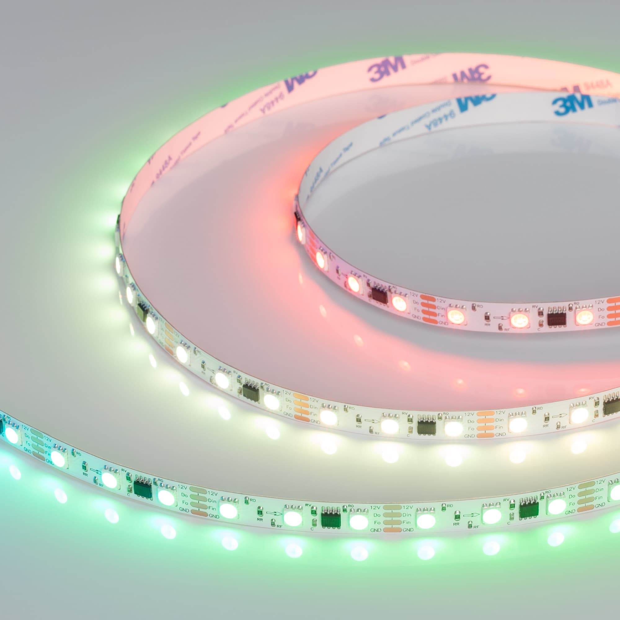 Светодиодная лента SPI-B60-10mm 12V RGB-PX3-BPT (12 W/m, IP20, 5060, 5m) (Arlight, бегущий огонь) 039179 — фото 1
