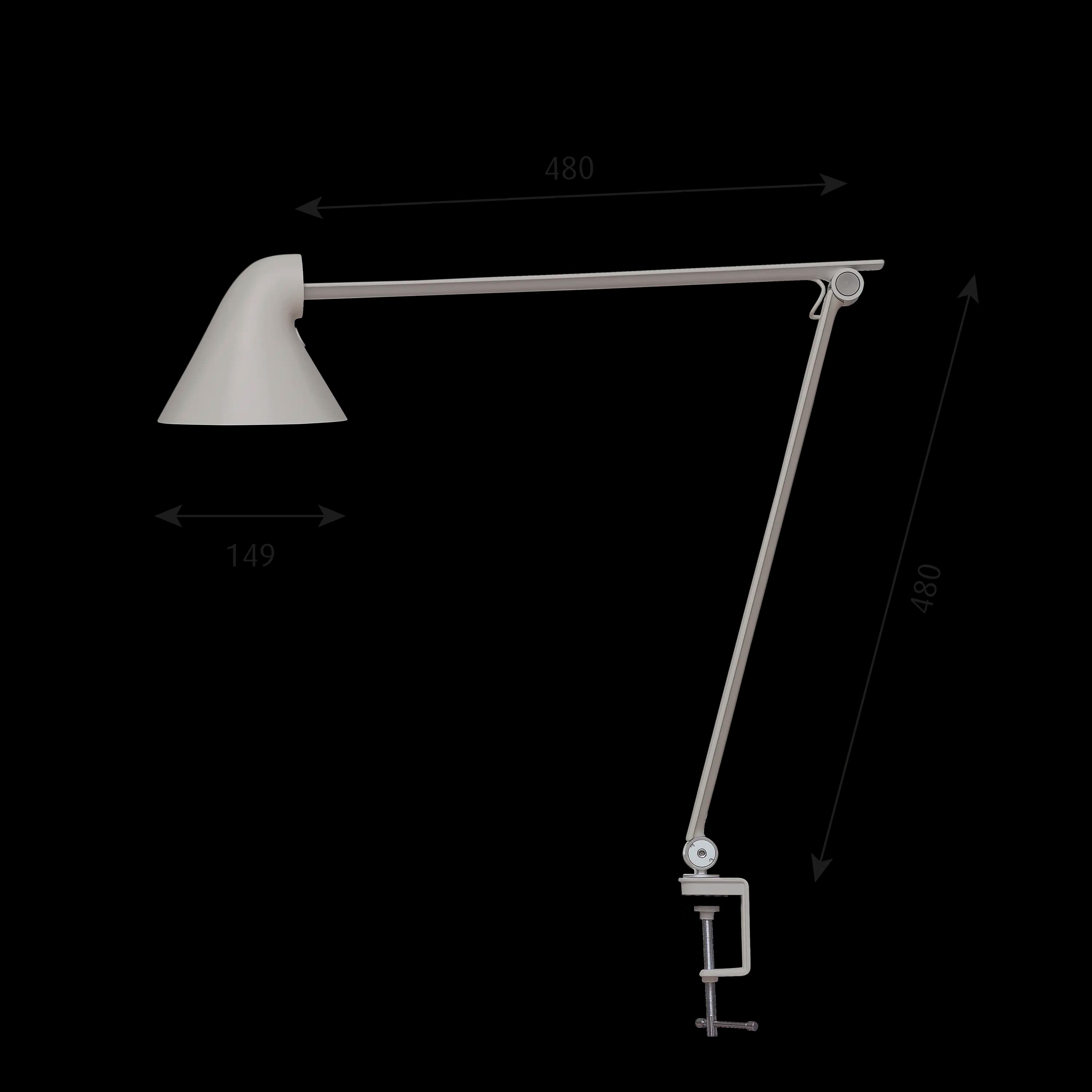 Louis Poulsen NJP Table Lamp Light aluminium grey — фото 9