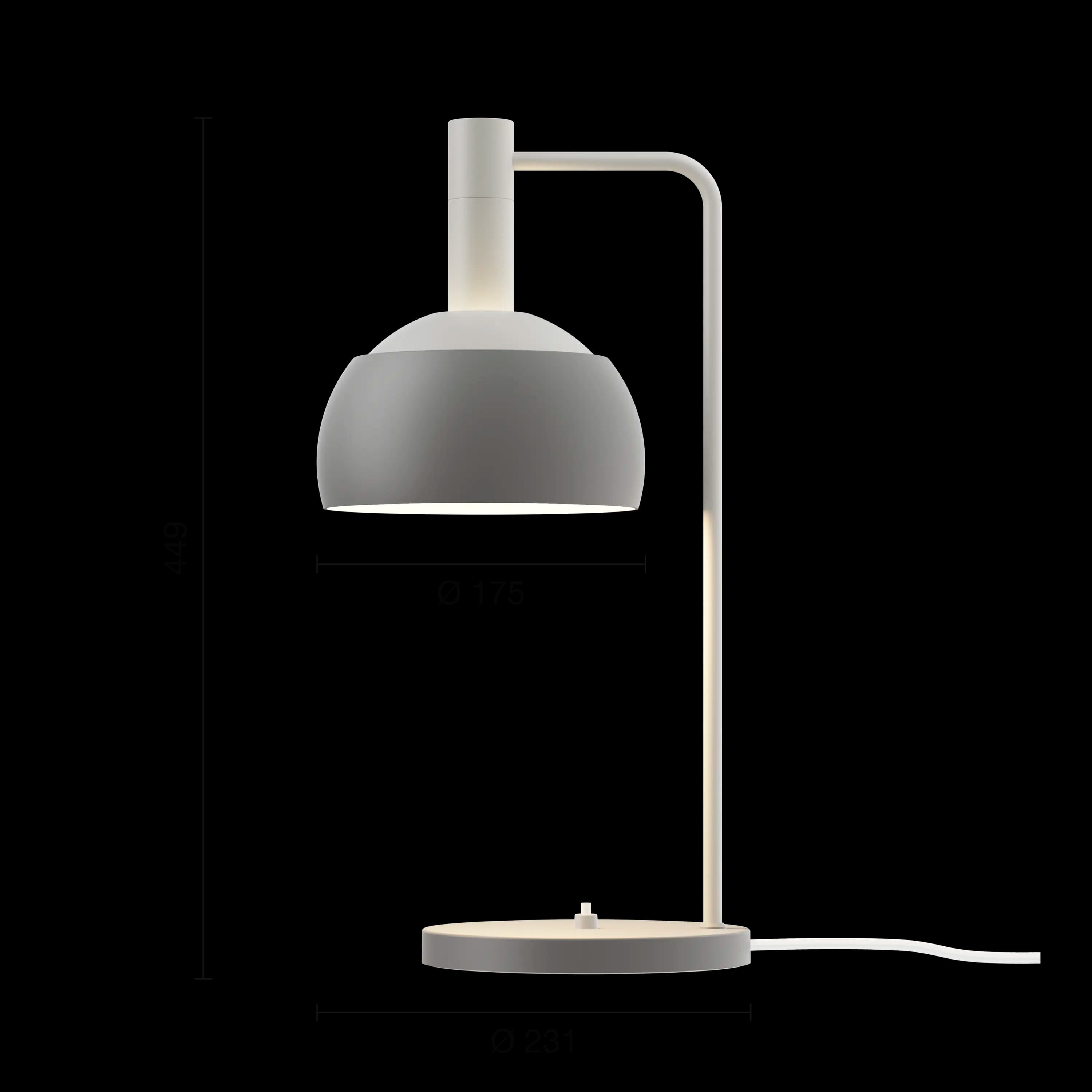 Louis Poulsen FJ Elements Table Lamp Original grey Ø 175 — фото 7