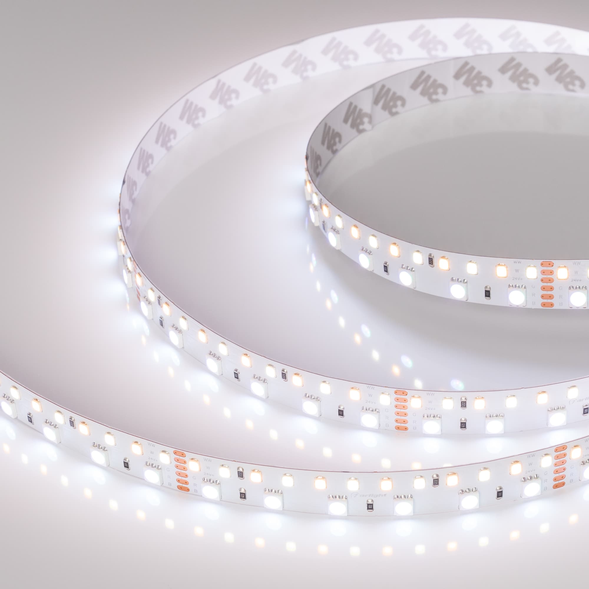 Светодиодная лента RT-BA180-15mm 24V RGBW-MIX (28.8 W/m, IP20, 5060/2835, 5m) (Arlight, 28.8 Вт/м, IP20) 022707(2) — фото 3