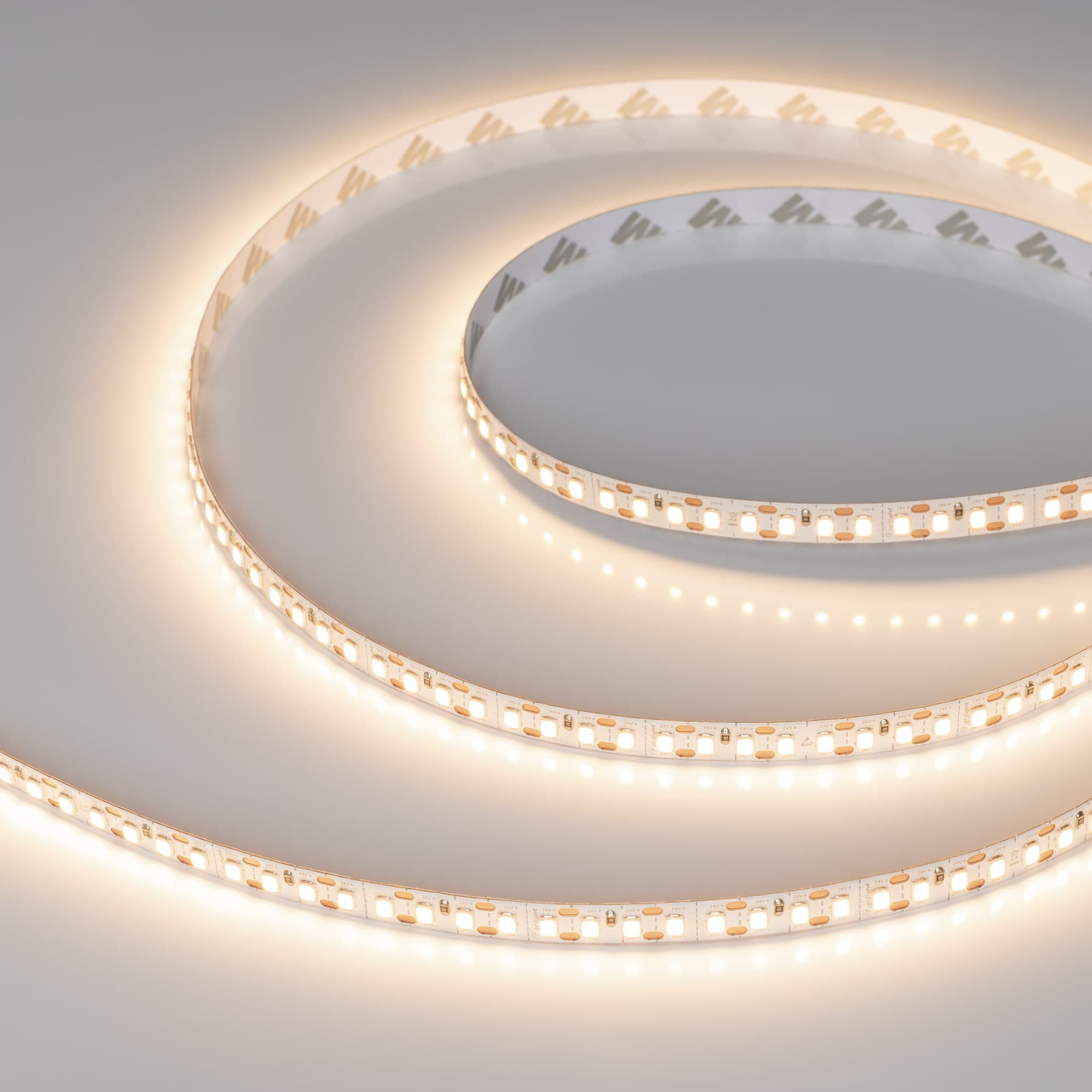 Светодиодная лента FC-A160-8mm 24V Warm3000-CX1 (14 W/m, IP20, 5m) (Arlight, резка 1 светодиод) 052934 — фото 1