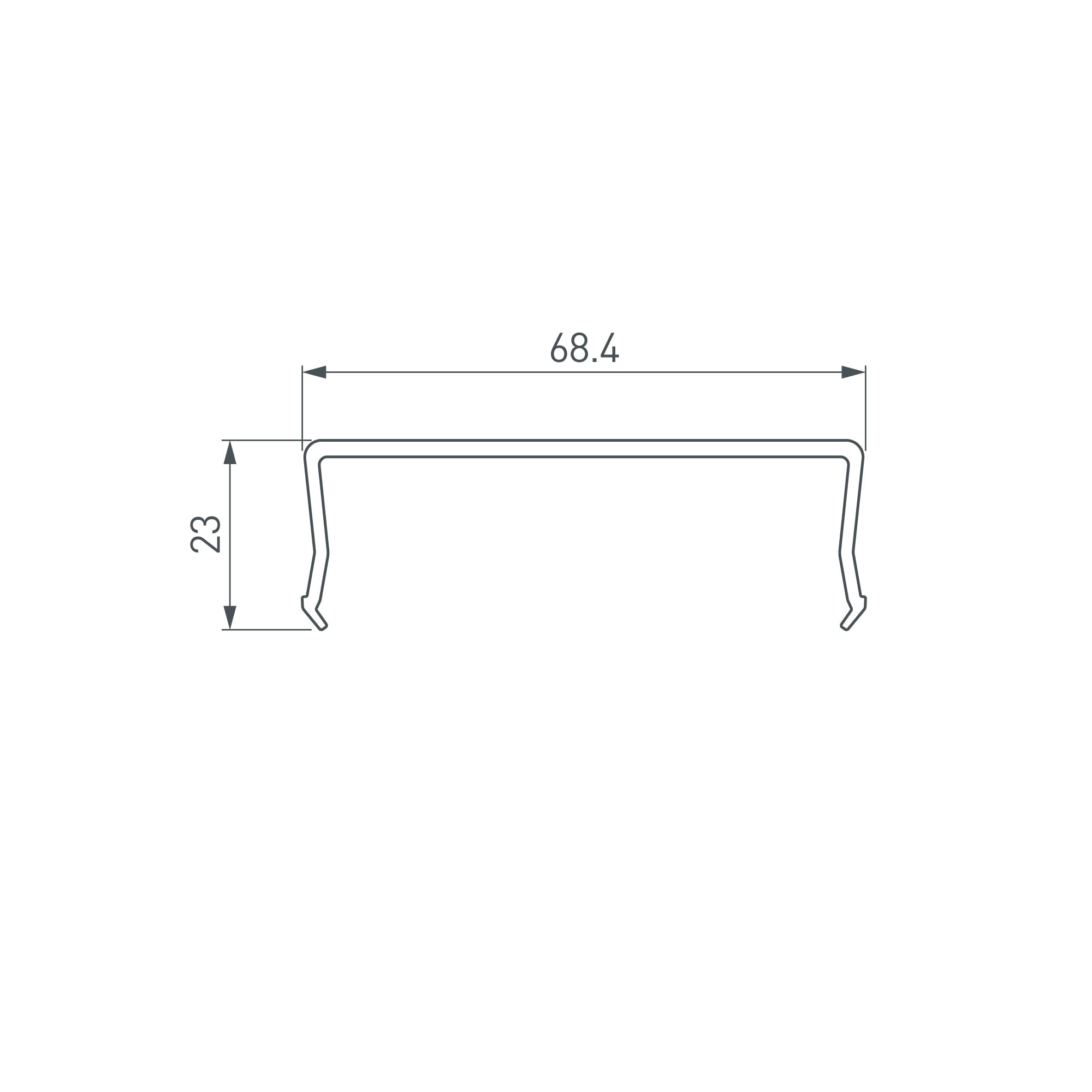 Экран SL-W68-2000 OPAL (Arlight, Пластик) 019312 — фото 2
