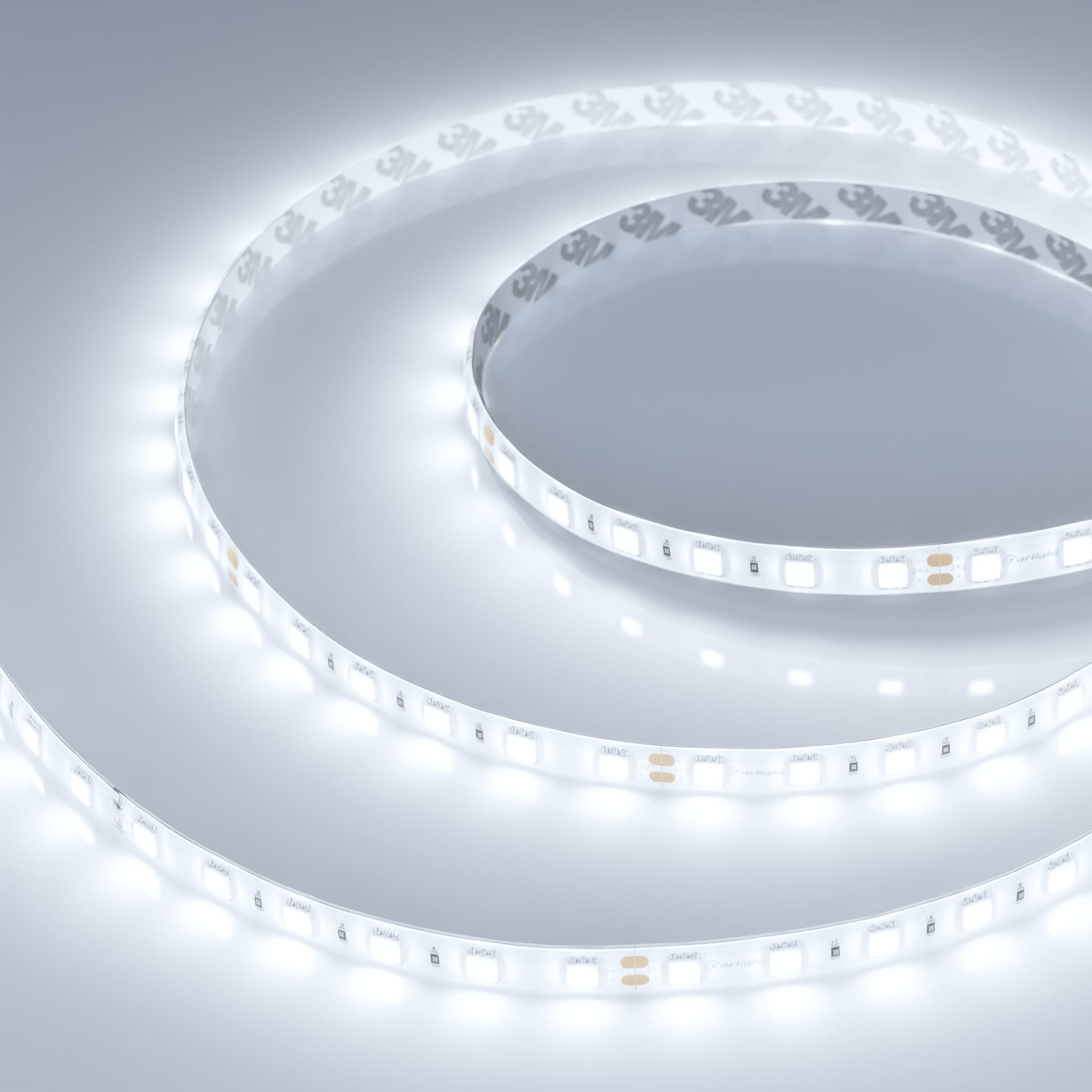 Светодиодная лента герметичная RTW-SE-B60-10mm 24V White6000 (14.4 W/m, IP65, 5060, 5m) (Arlight, -) 014626(2) — фото 1