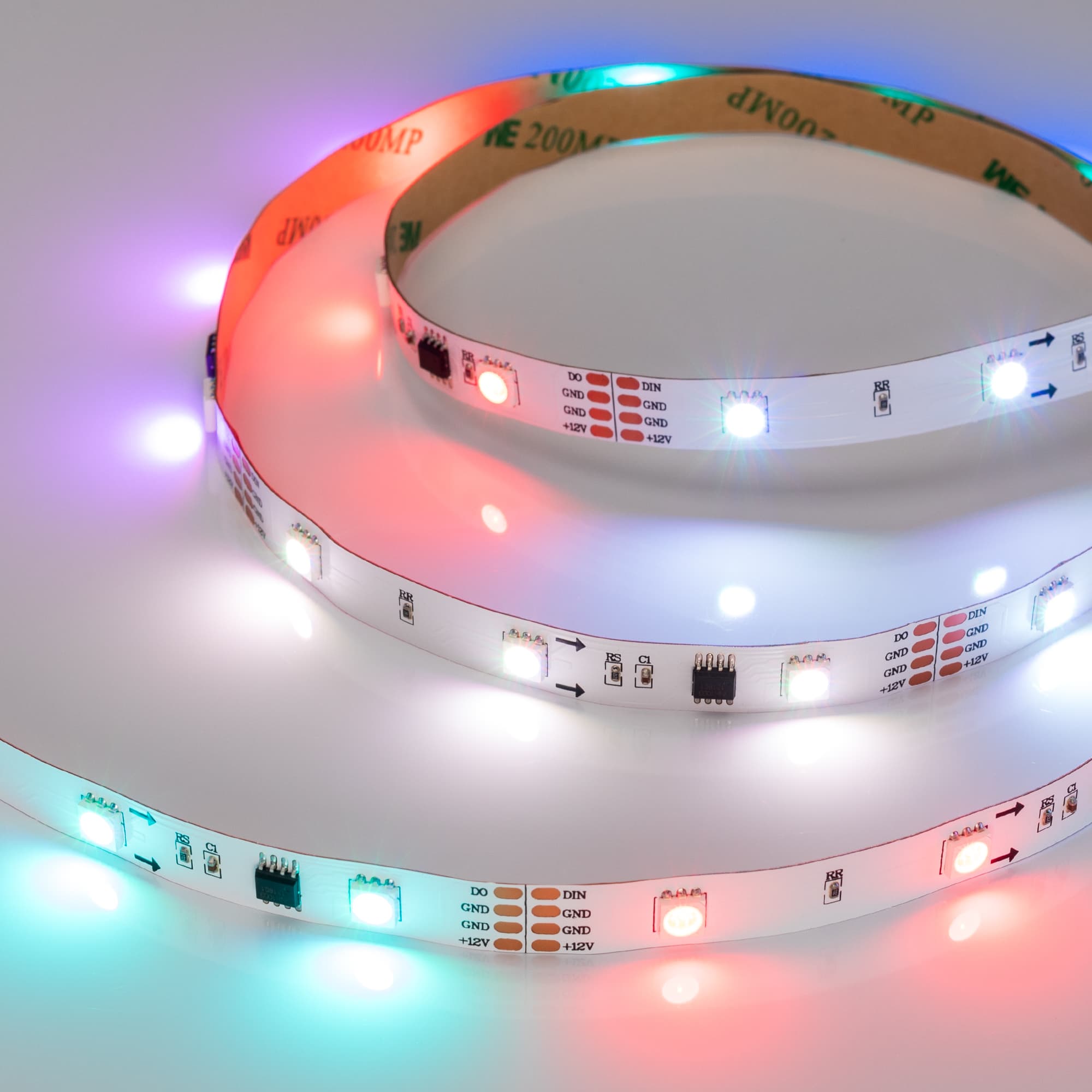Светодиодная лента SPI-5000-AM 12V RGB (5060, 150 LED x3, 1804) (Arlight, Открытый, IP20) 021227 — фото 2