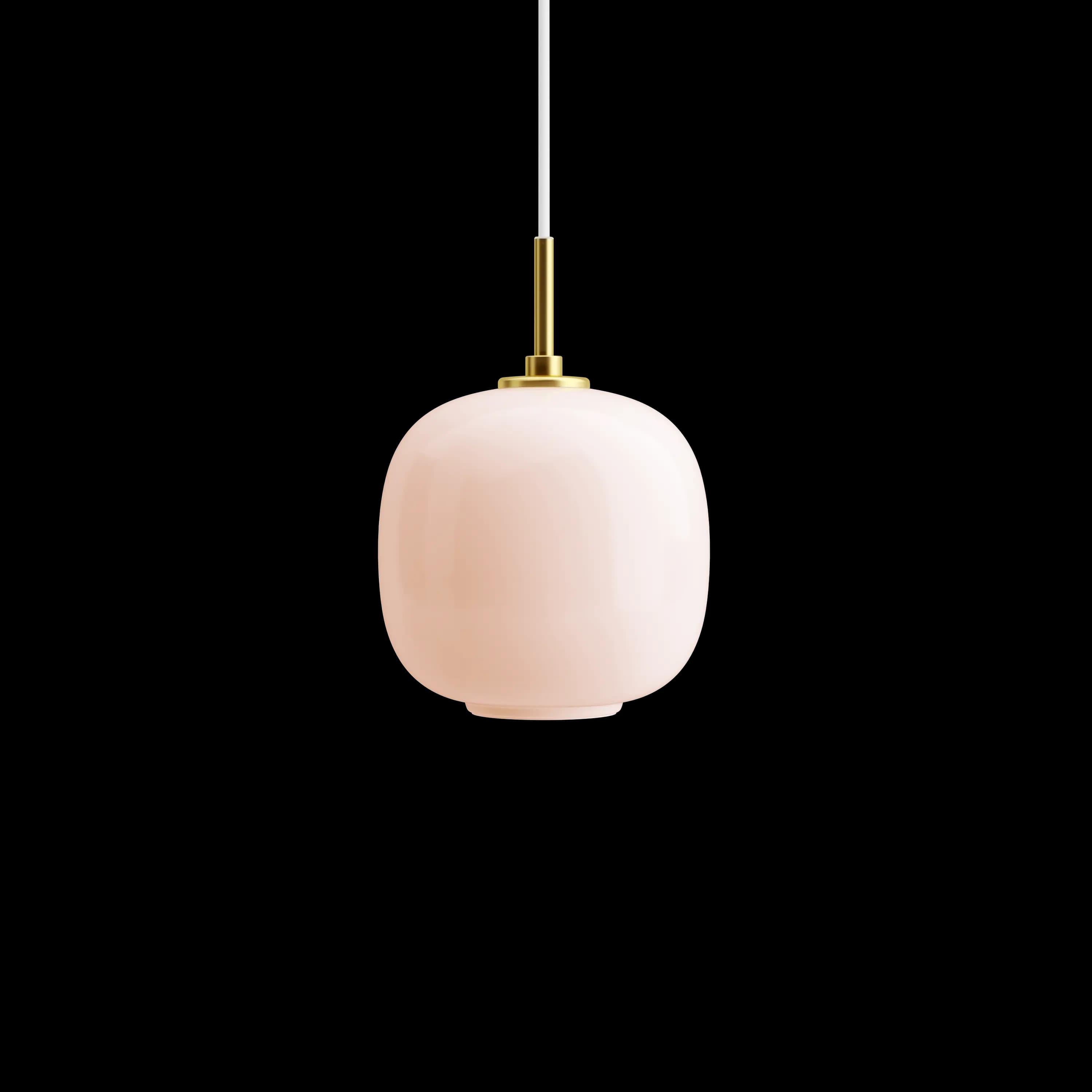 Louis Poulsen VL 45 Radiohus Pendant Brass/glossy pale rose glass Ø 175 — фото 2
