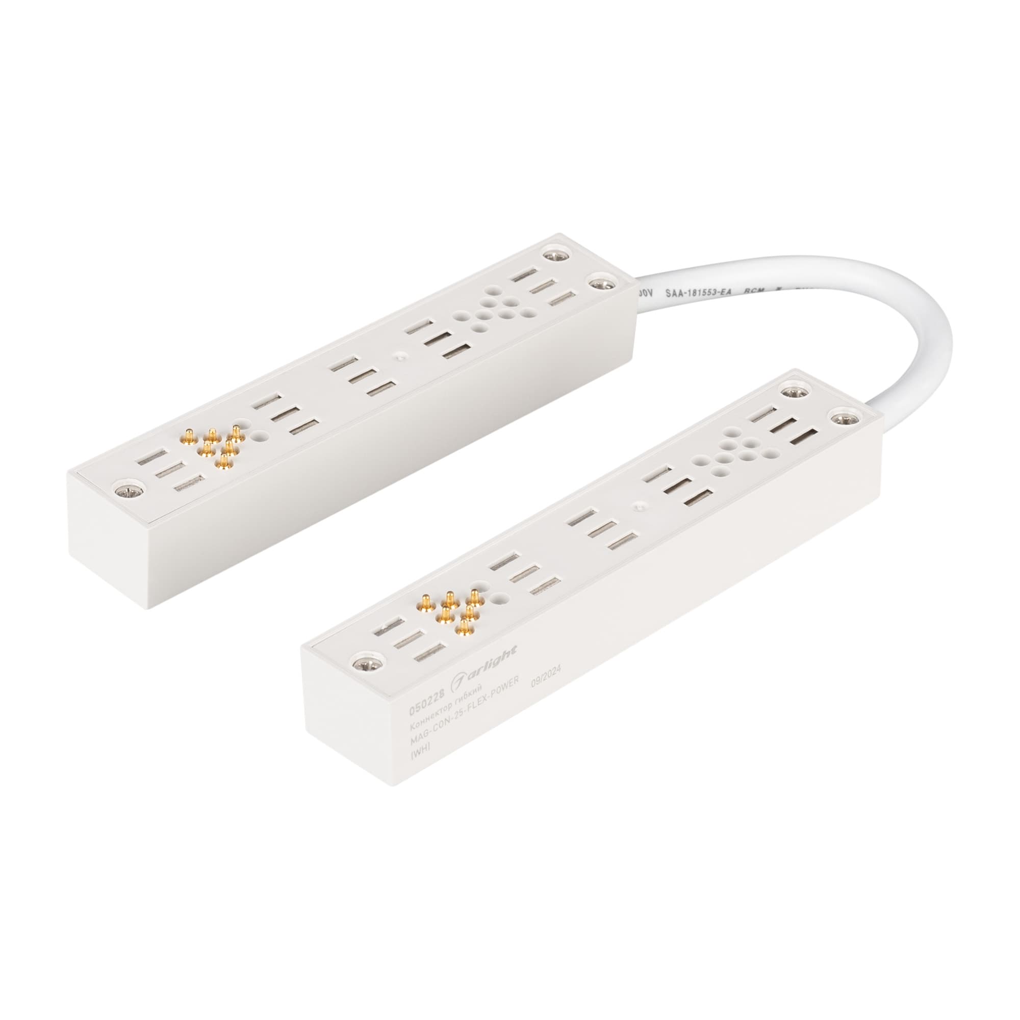 Коннектор гибкий MAG-CON-25-FLEX-POWER (WH) (Arlight, IP20 Пластик, 5 лет) 050228