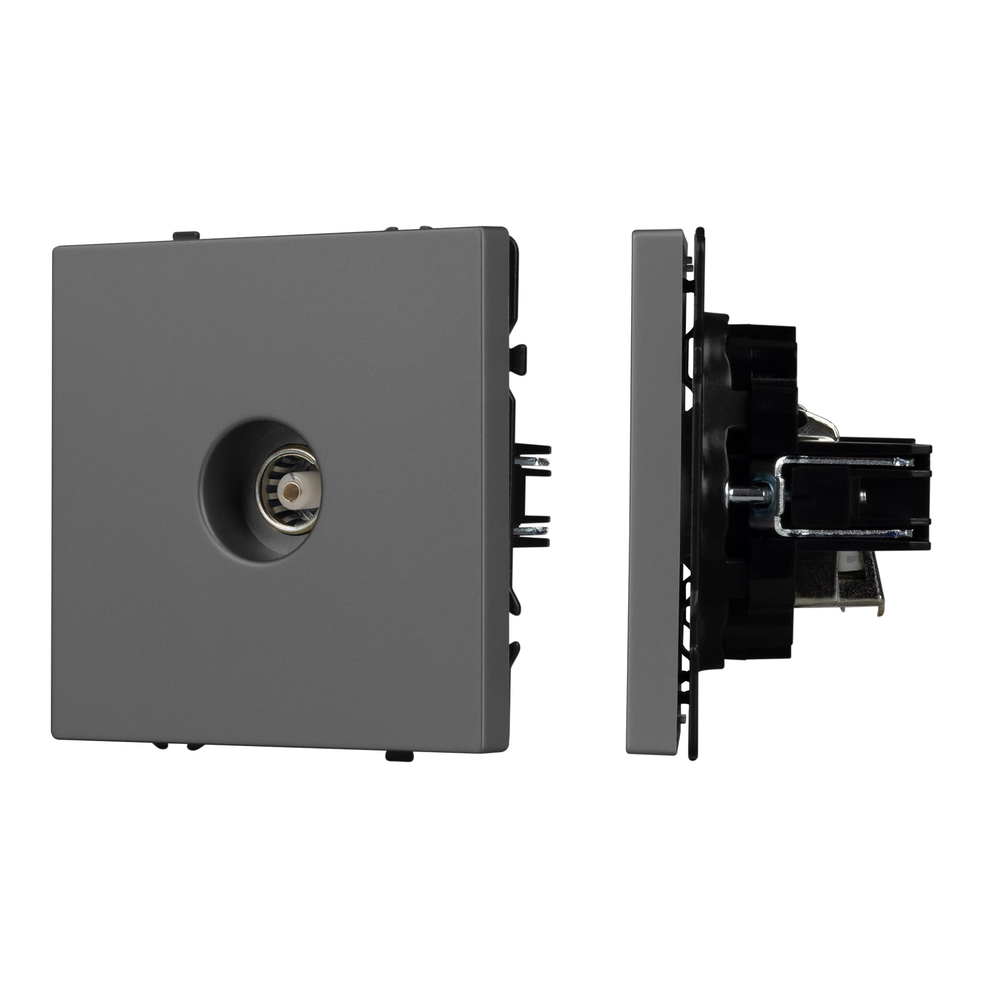 Механизм телевизионной розетки SCT-NOBE-MTV1-SFPL-GR (Arlight, Серый базальт) 054295