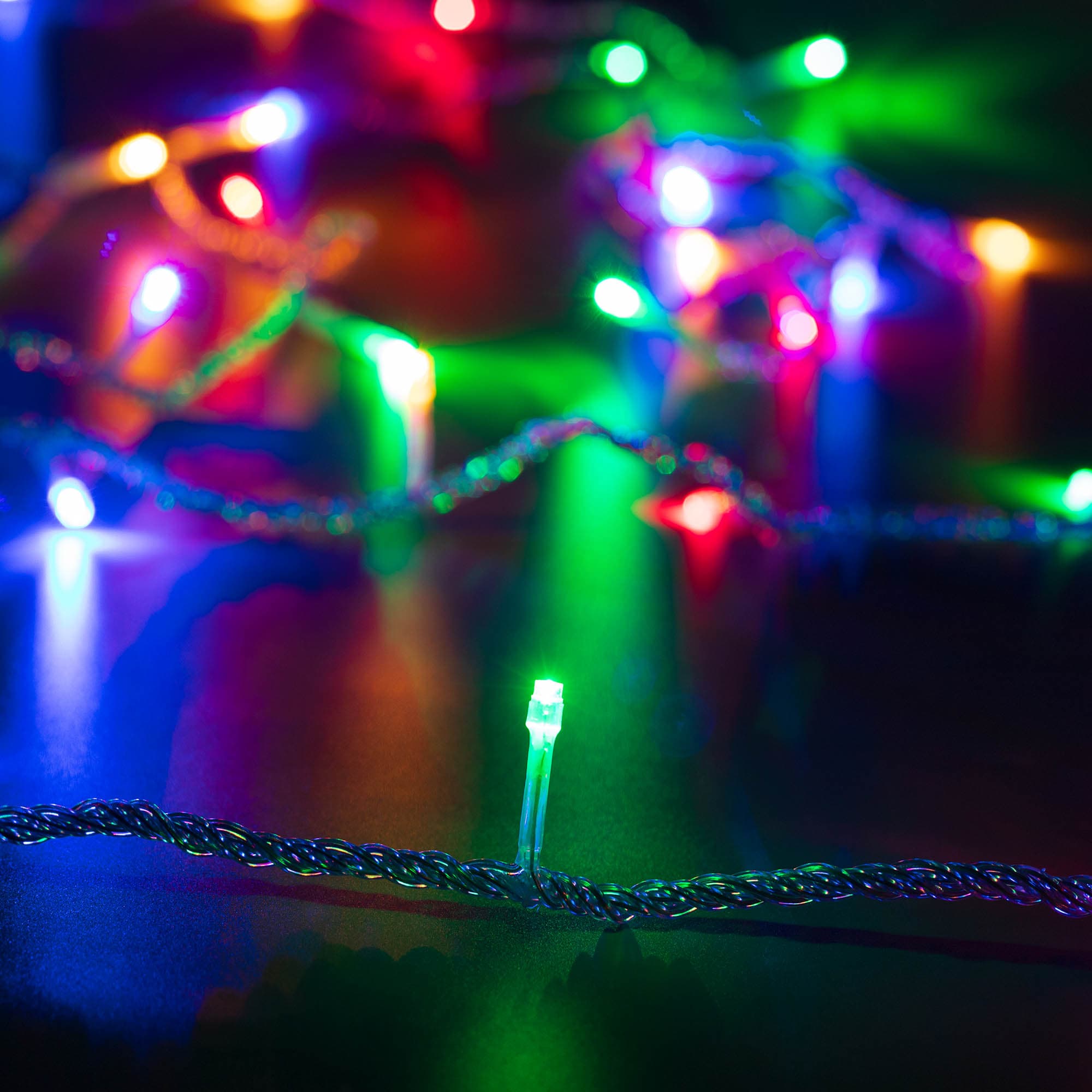 Arlight Светодиодная гирлянда ARD-STRING-HOME-5000-CLEAR-50LED-LIVE RGB (230V, 3.5W) (Ardecoled, IP20) 025763