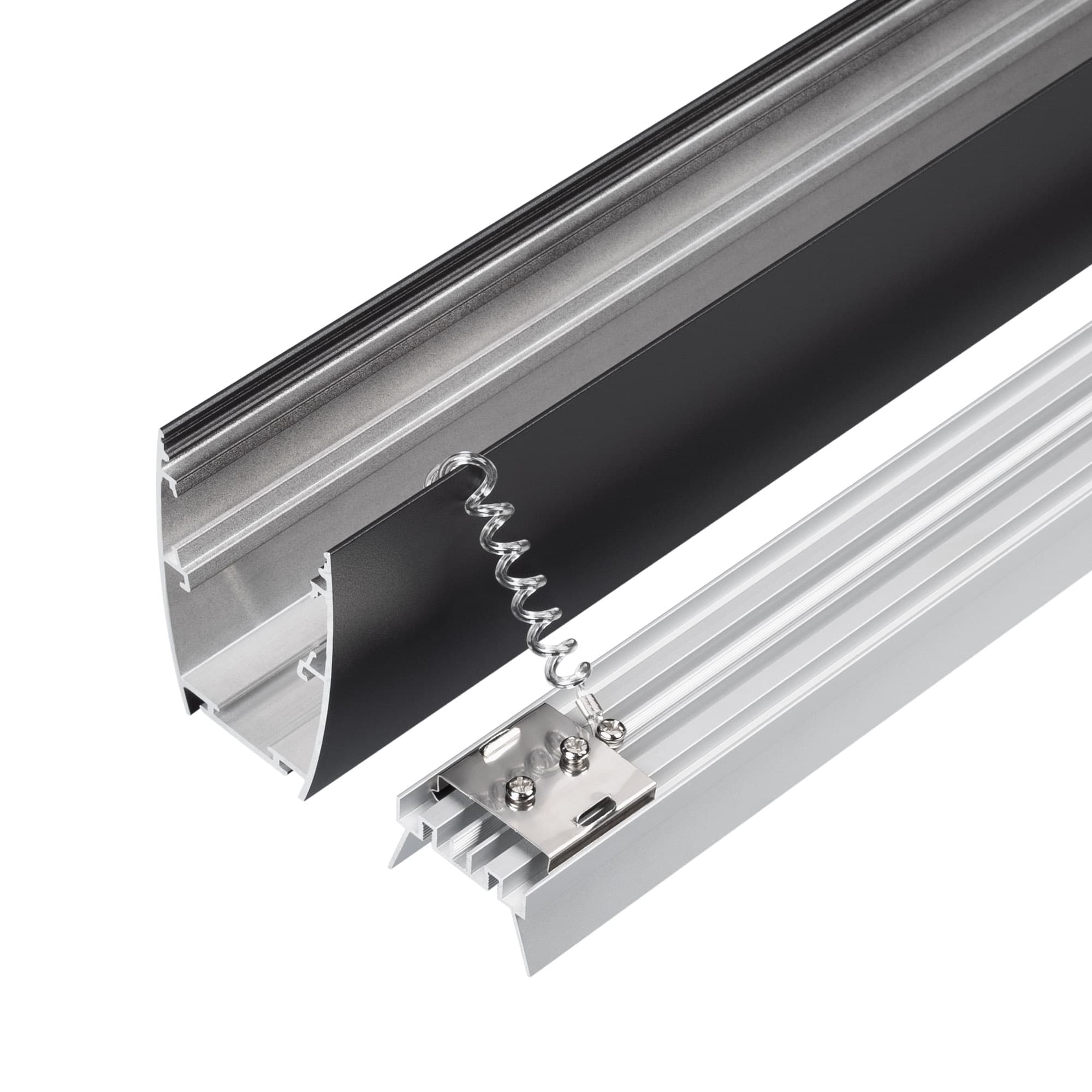 Профиль LINE-5075-U-HONEYCOMB-2000 BLACK (Arlight, Алюминий) 044885 Arlight — фото 3