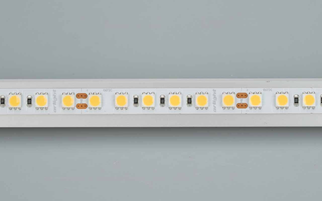 Светодиодная лента RT 6-5050-96 24V Warm2700 3x (480 LED) (Arlight, 23 Вт/м, IP20) 017425 — фото 4