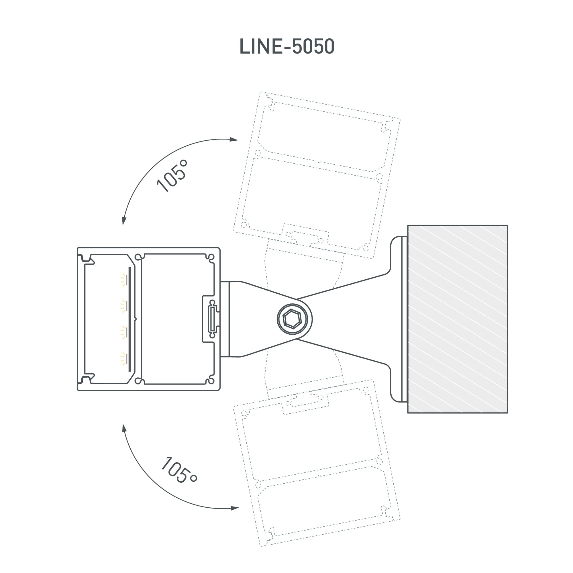 Профиль с экраном SL-LINE-5050-2500 WHITE+OPAL (Arlight, Алюминий) 021467 Arlight — фото 7