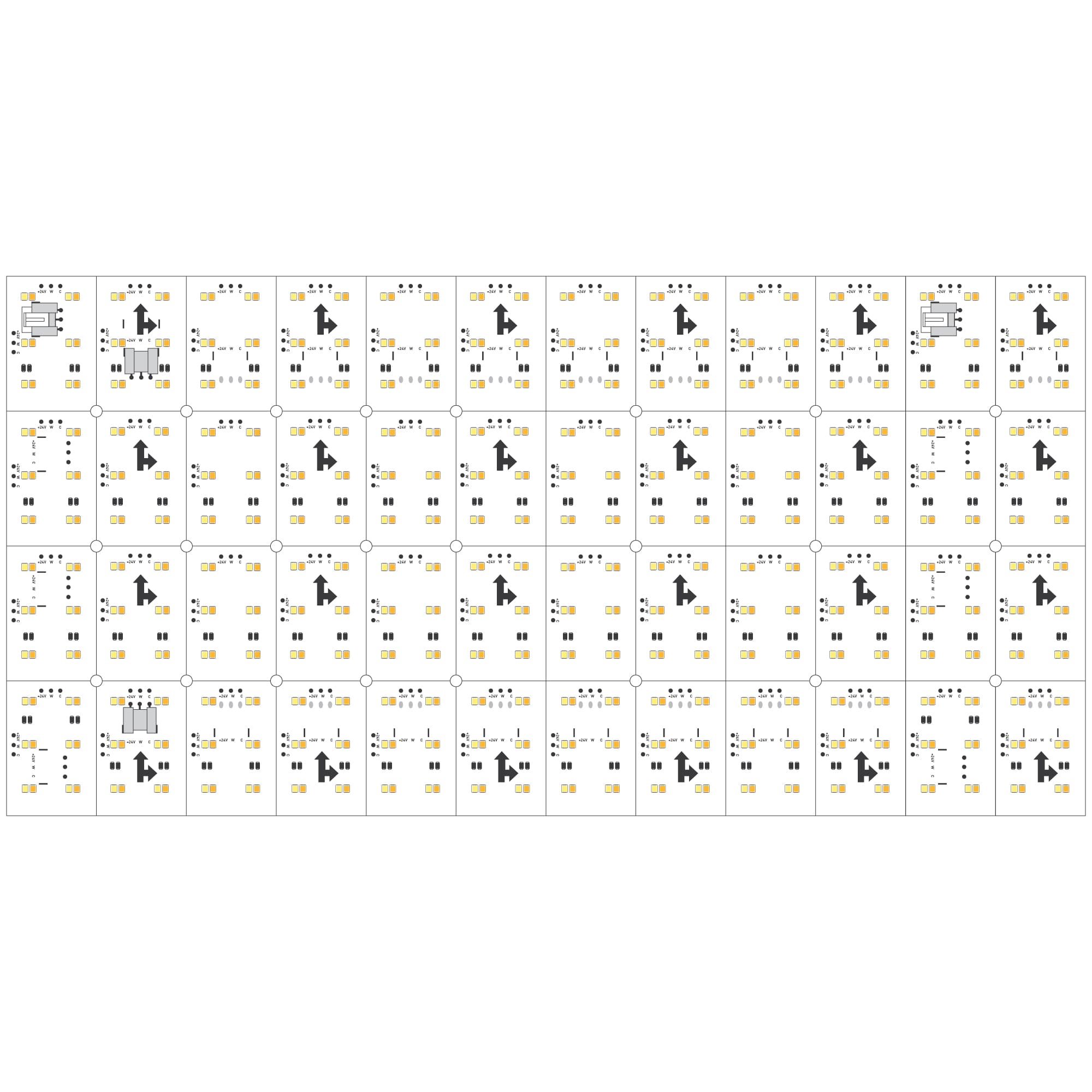 Лист LX-480-2835-576-24V White-MIX CRI90 (240mm, 15W, IP20) (Arlight, -) 028844 — фото 3