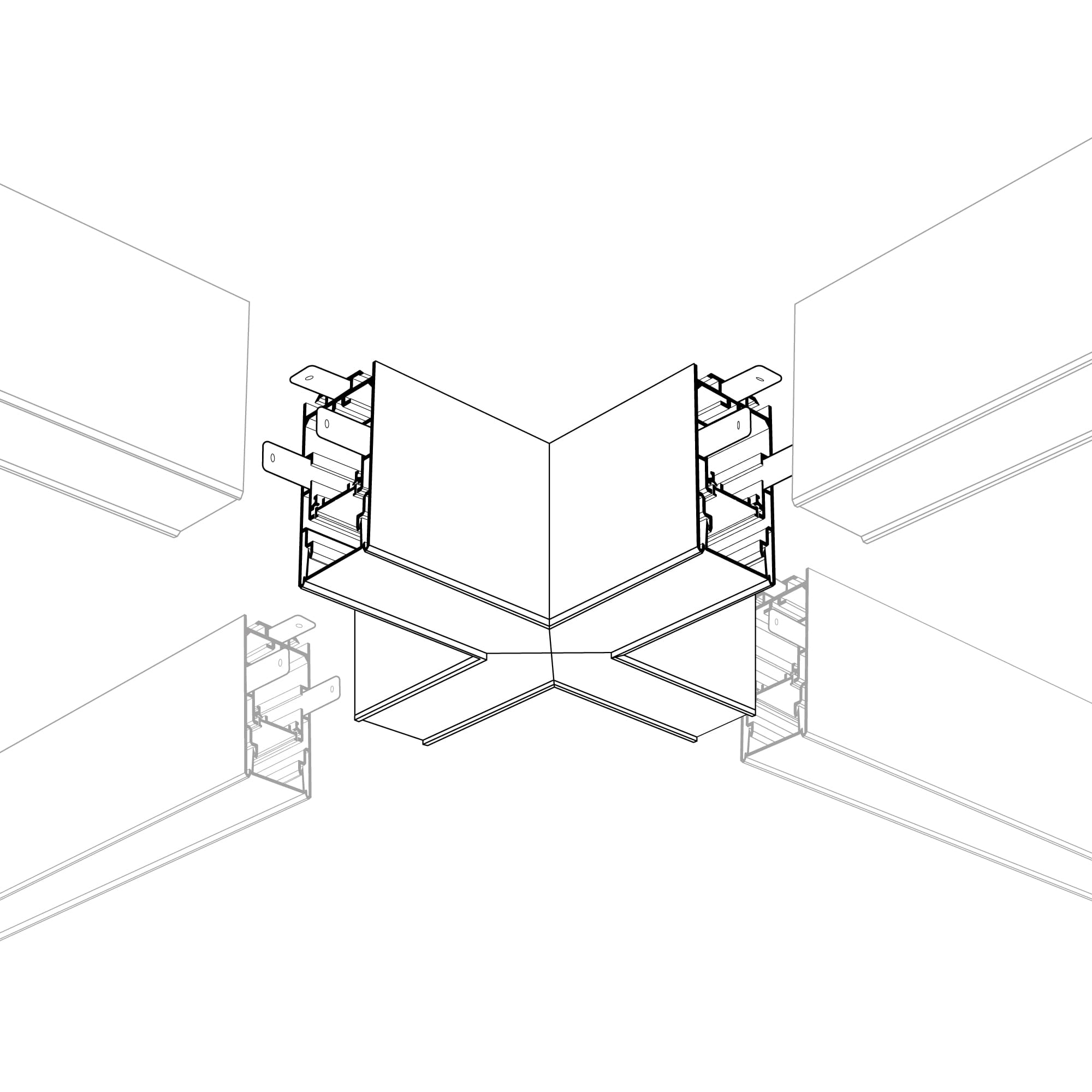 Угол S2-LINE-3360-X90 крестовой (Arlight, Металл) 021238 Arlight — фото 2