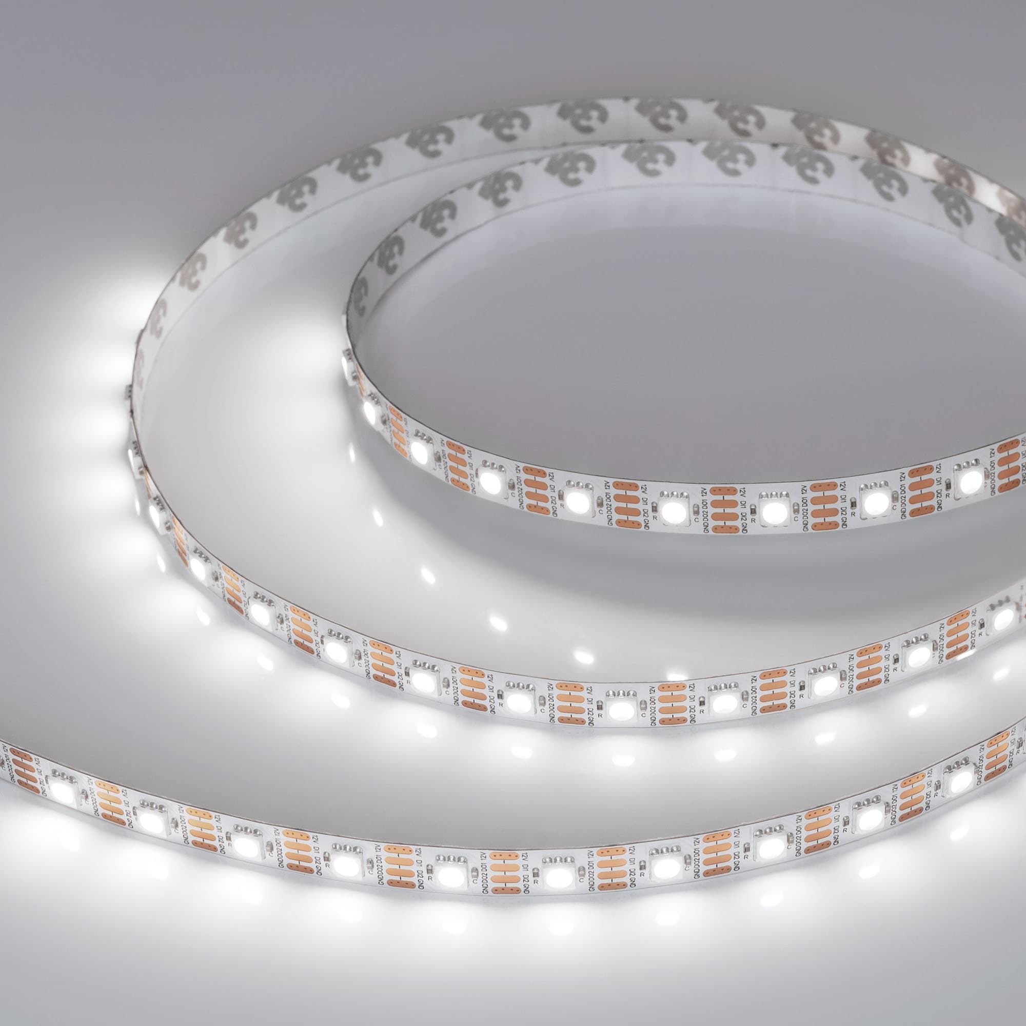 Светодиодная лента SPI-B60-10mm 12V White6000-PX1-RAM (9.3 W/m, IP20, 5060, 5m) (Arlight, бегущий огонь) 037829 — фото 2