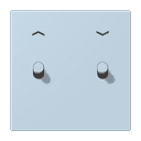 Накладка 2 тумблерами, с символами стрелок, Jung LC12-5PR0208