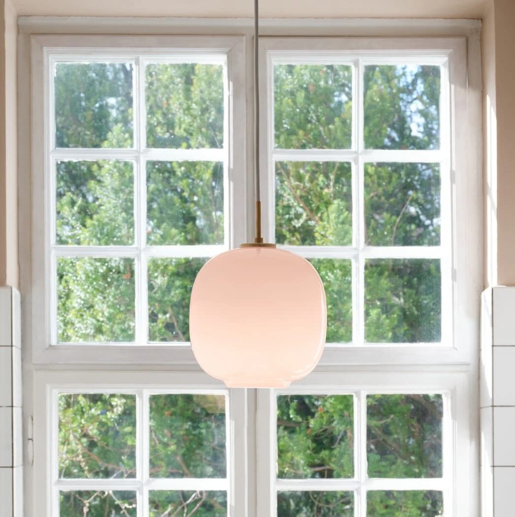 Louis Poulsen VL 45 Radiohus Pendant Brass/glossy pale rose glass Ø 175 — фото 3