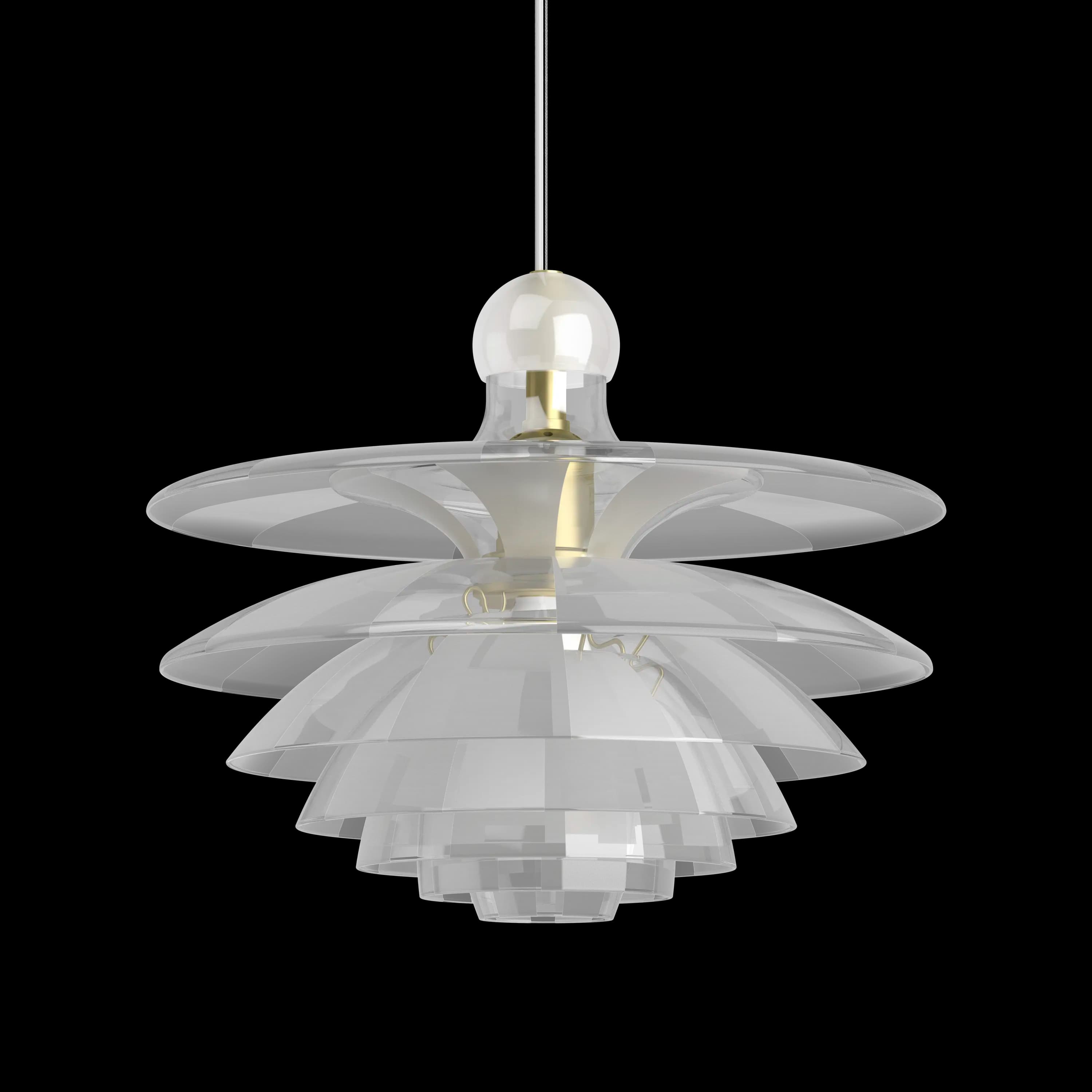 Louis Poulsen PH Septima Clear and matt glass/brass — фото 2