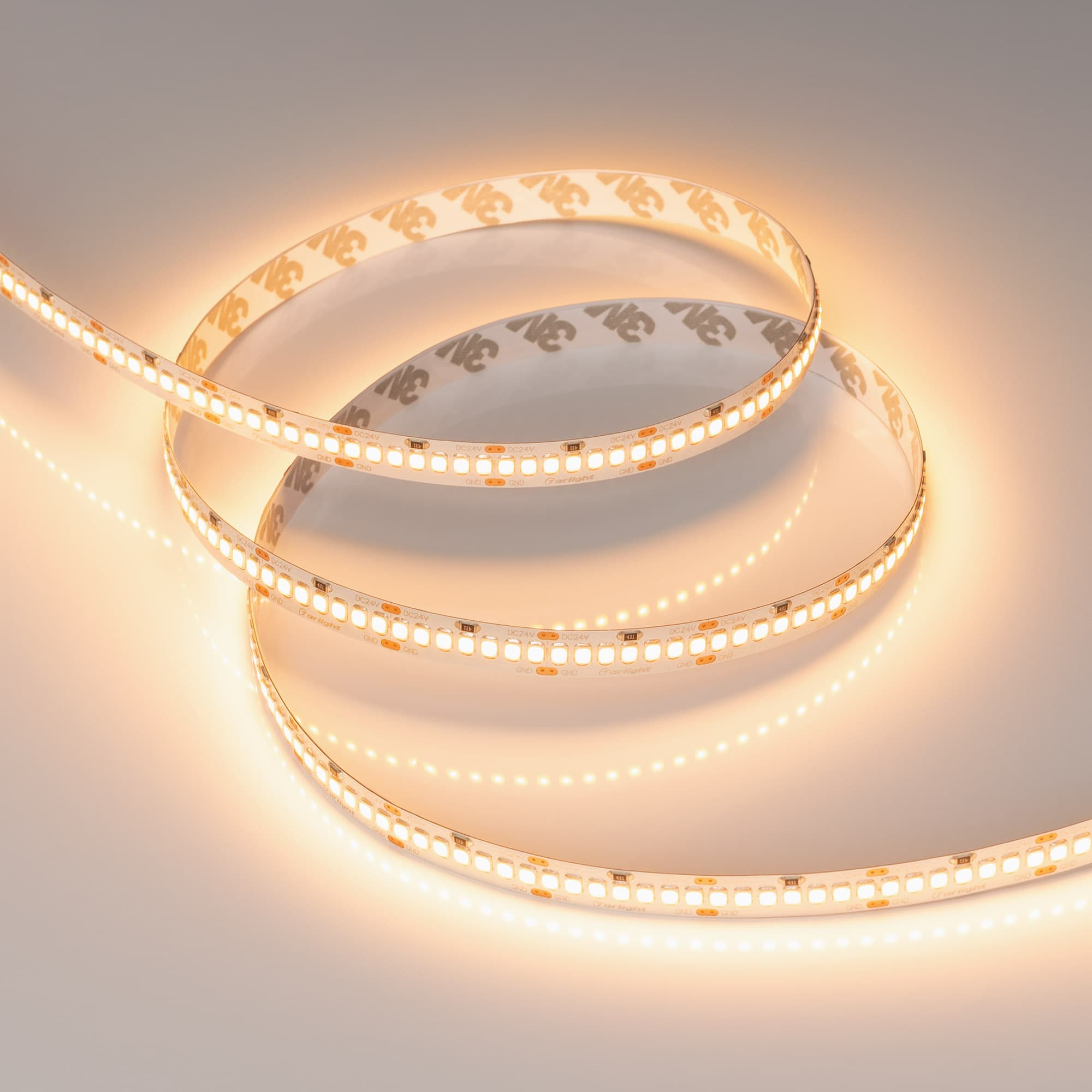 Светодиодная лента RT-A252-10mm 24V Warm2400 (11 W/m, IP20, 2835, 5m) (Arlight, 11 Вт/м, IP20) 028620(2) — фото 5
