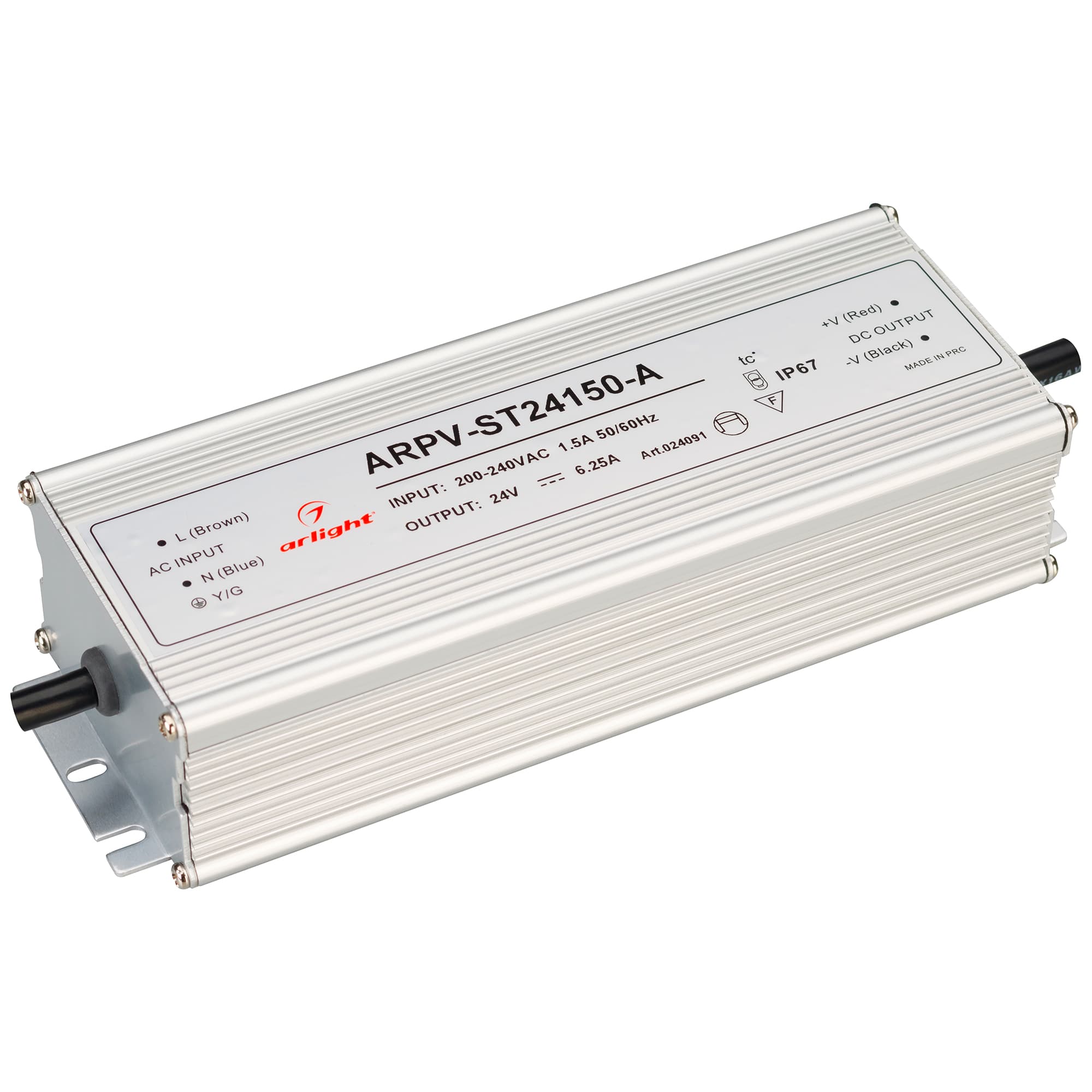 Блок питания ARPV-ST24150-A (24V, 6.3A, 150W) (Arlight, IP67 Металл, 3 года) 024091