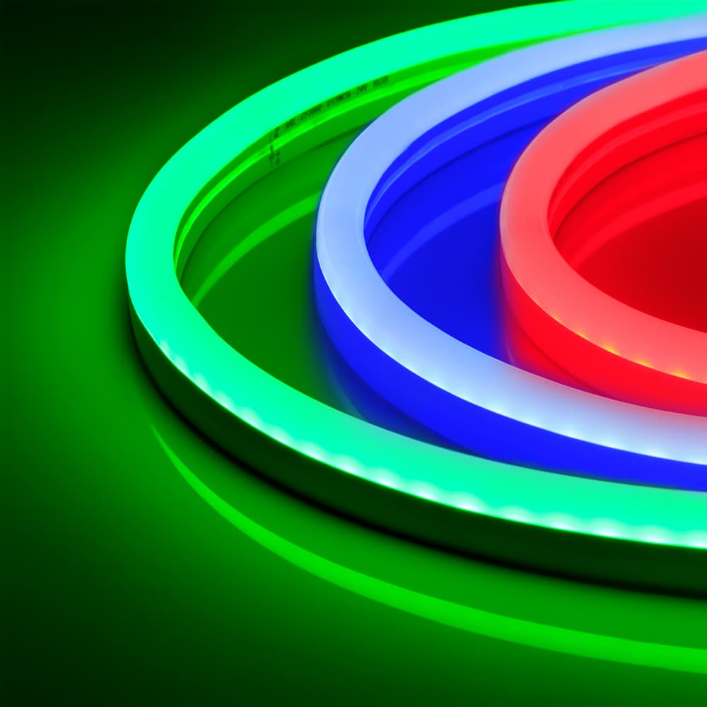 Гибкий неон ARL-CF5060-U15M20-24V RGB (26x15mm) (Arlight, 8 Вт/м, IP65) 021725
