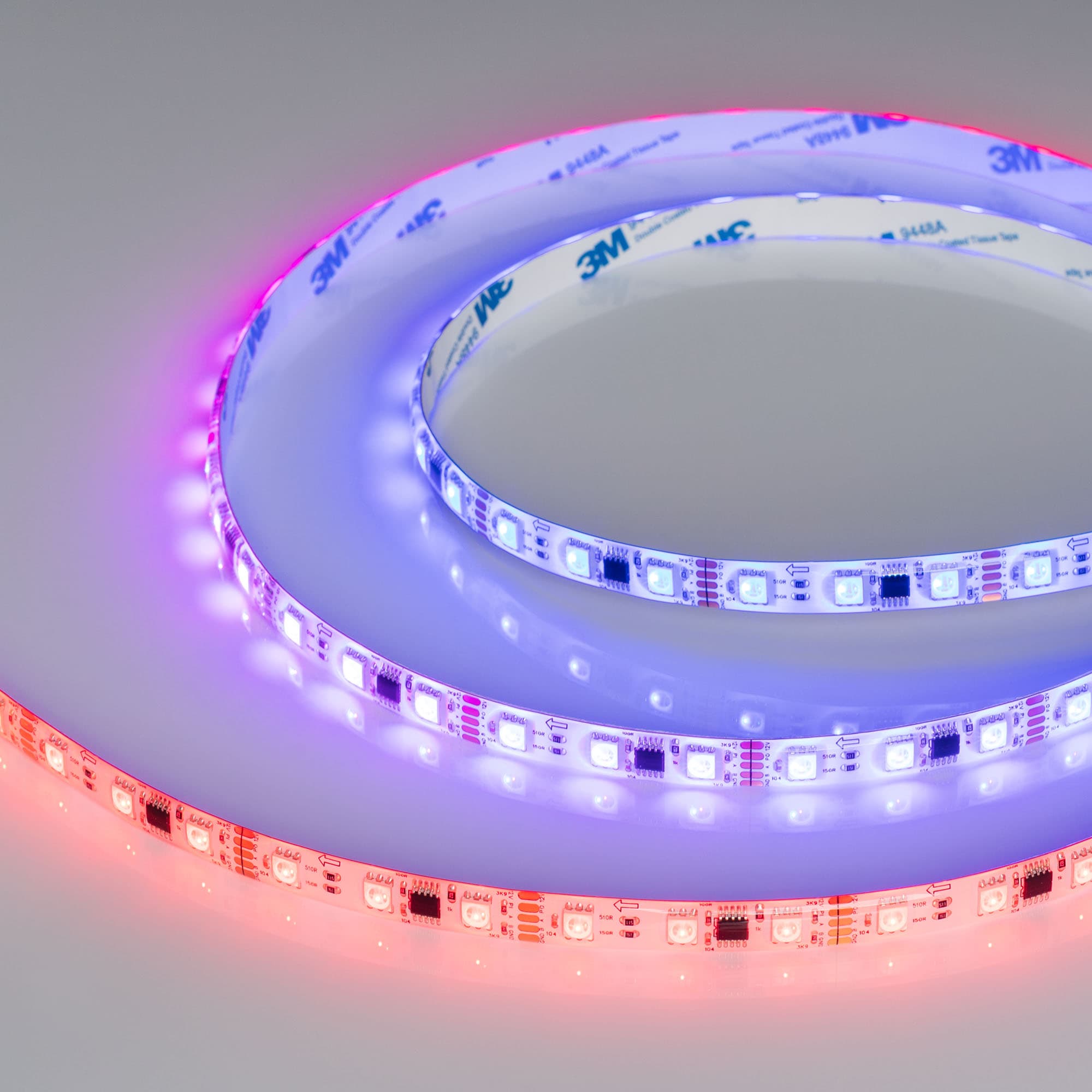 Светодиодная лента герметичная DMX-SE-B60-10mm 12V RGB-PX3 (14 W/m, IP65, 5060, 5m) (Arlight, -) 039604 — фото 1