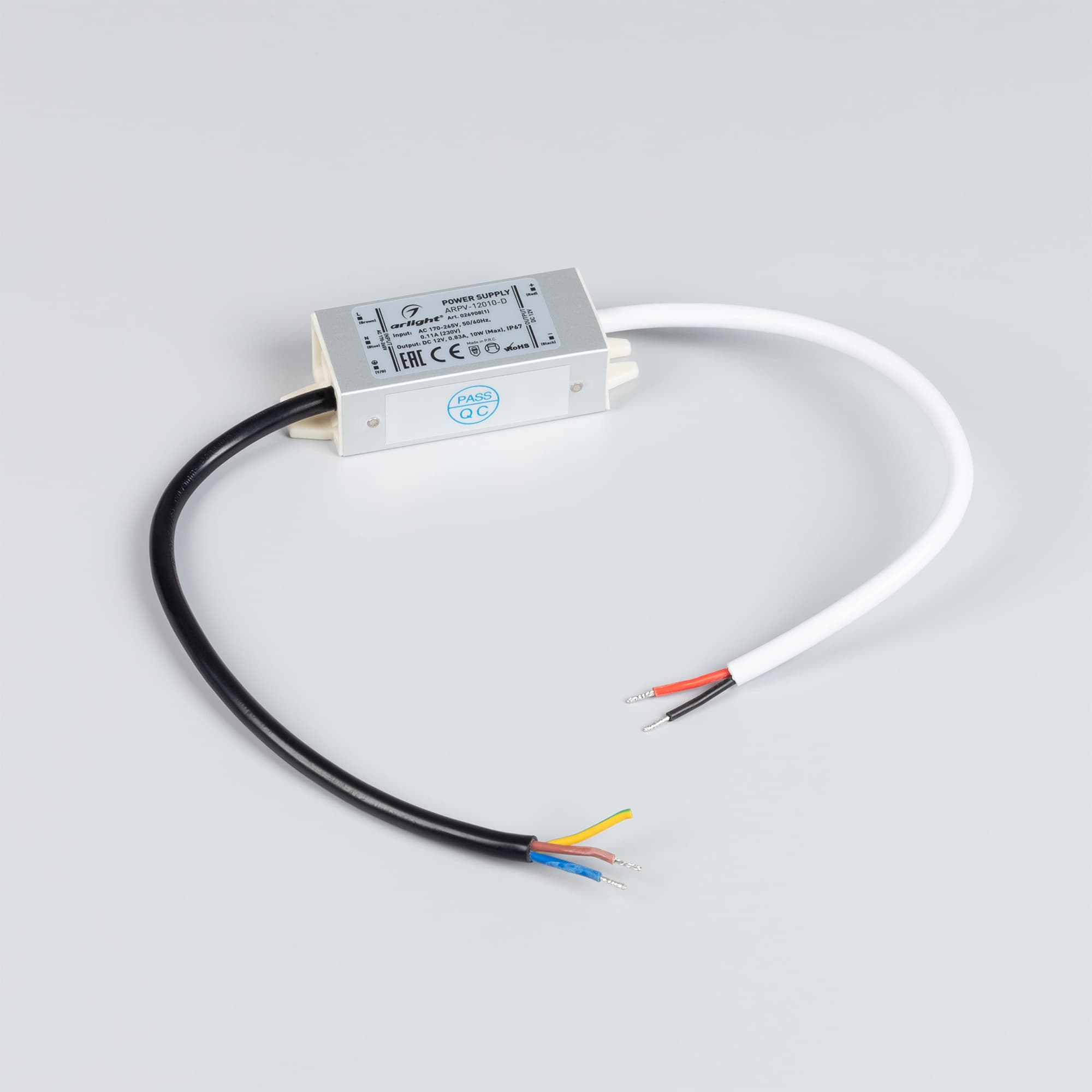 Блок питания ARPV-12010-D (12V, 0.83A, 10W) (Arlight, IP67 Металл, 3 года) 026908(1) — фото 2