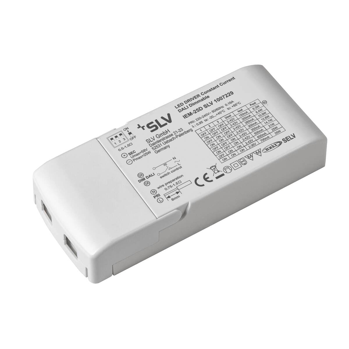 SLV LED Treiber DALI 25 W 150-700 mA DALI TOUCH