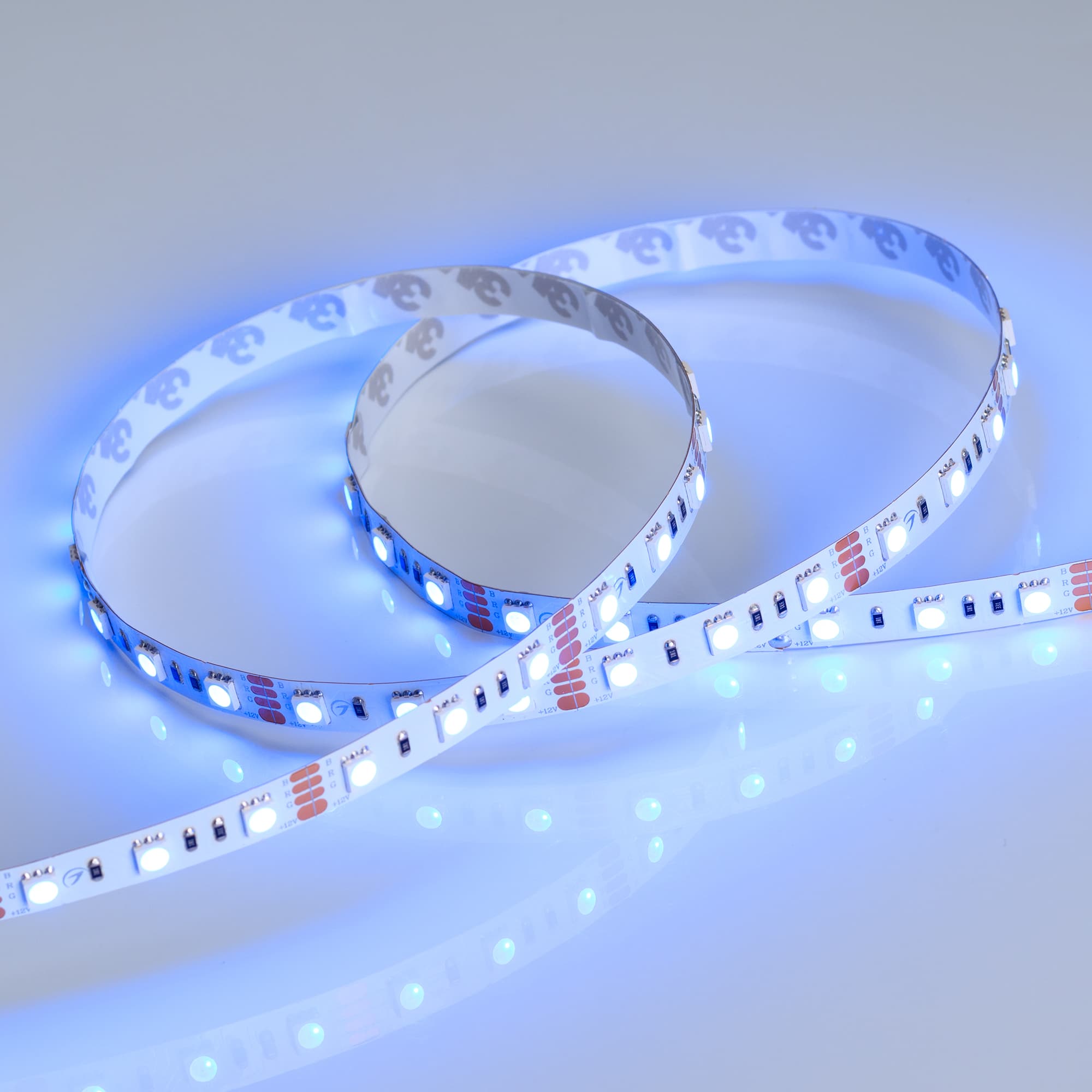 Светодиодная лента RT 2-5000 12V RGB 2x (5060, 300 LED, LUX) (Arlight, 14.4 Вт/м, IP20) 012340(B) — фото 4