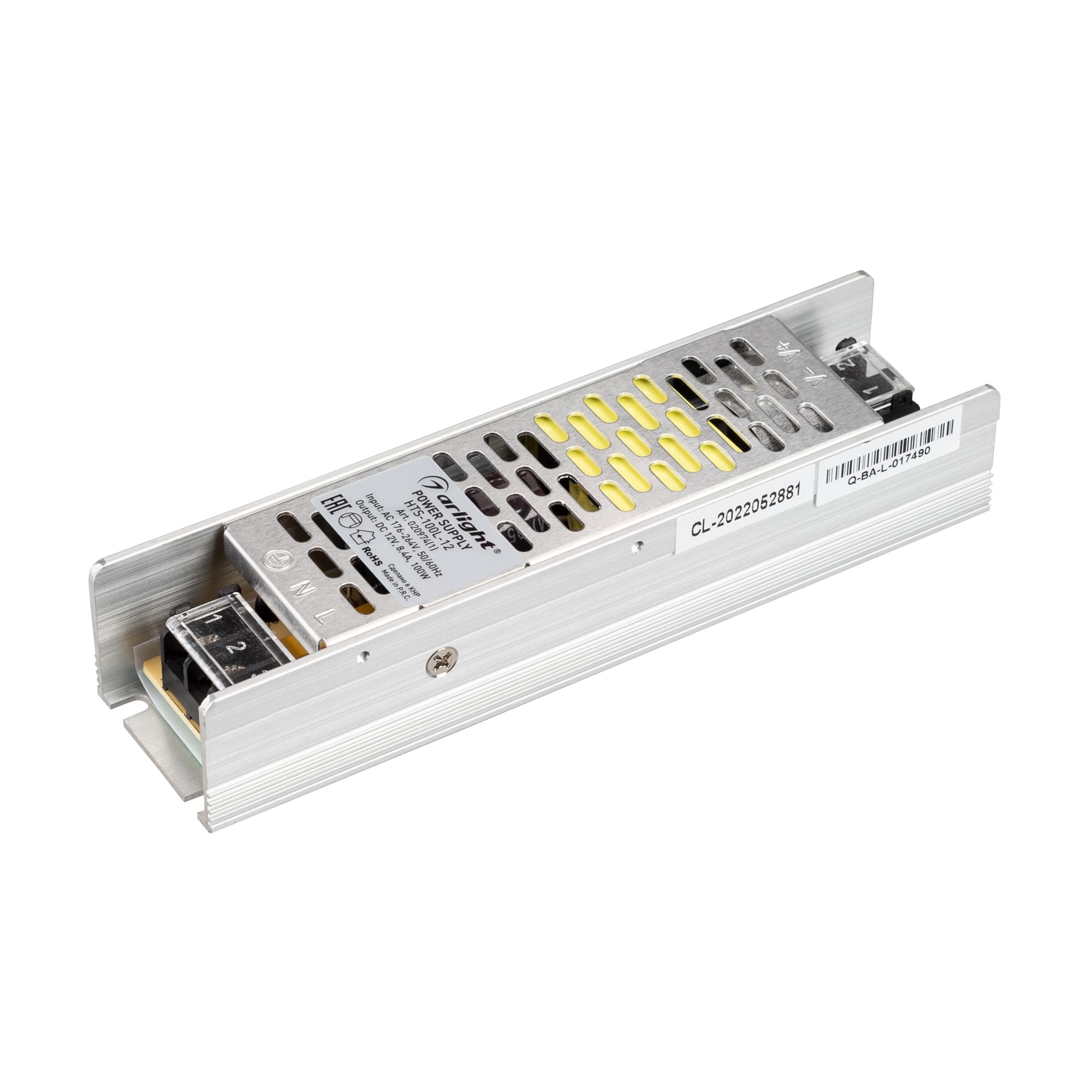 Блок питания HTS-100L-12 (12V, 8.4A, 100W) (Arlight, IP20 Сетка, 3 года) 020974(1) — фото 1