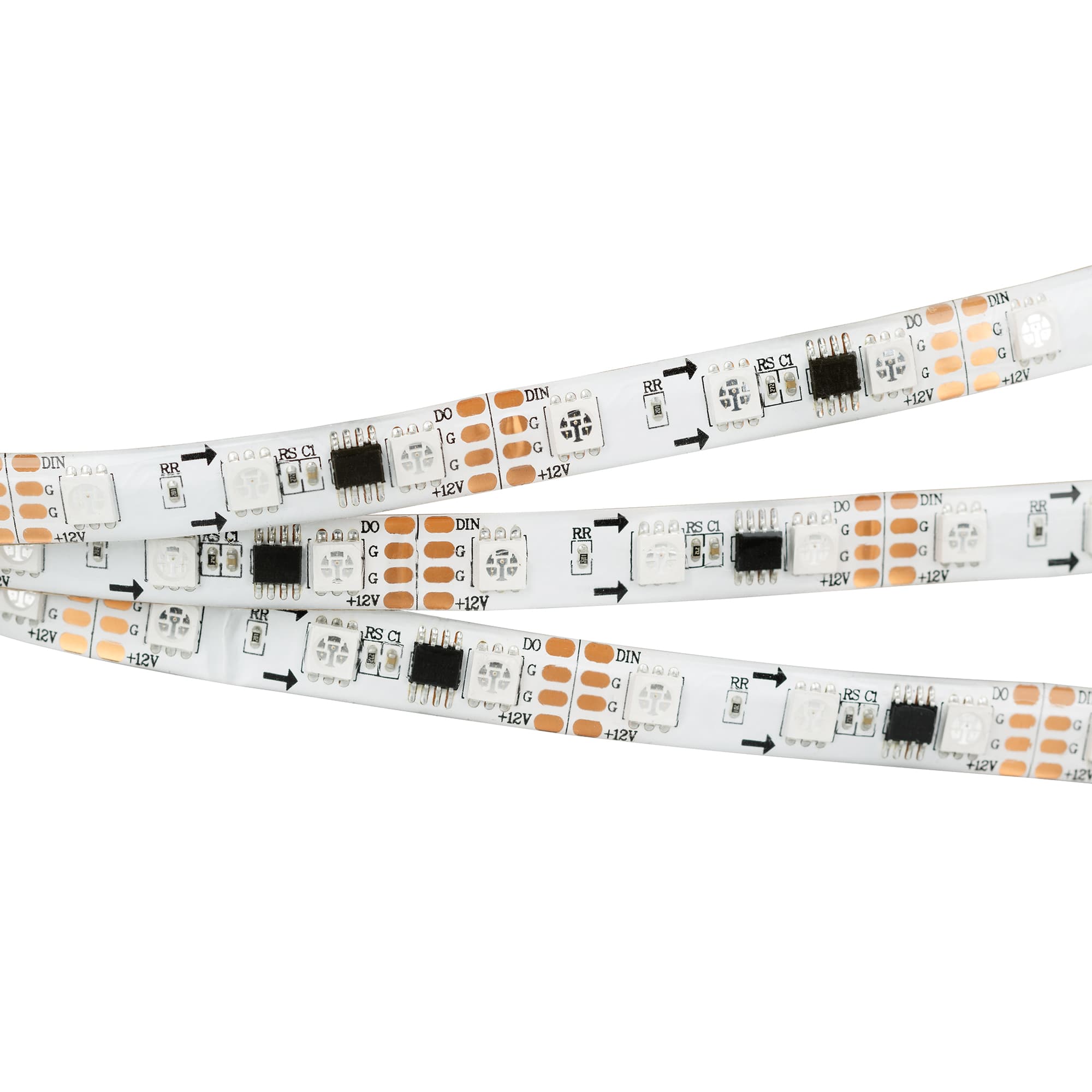 Светодиодная лента SPI-5000SE-5060-60 12V Cx3 RGB-Auto (10mm, 13.2W/m, IP65) (Arlight, Закрытый, IP65) 021874(1) — фото 1