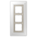 Lsmetal Zero Комплект для монтажа заподлицо + Рамка 3-ная, сталь, Jung