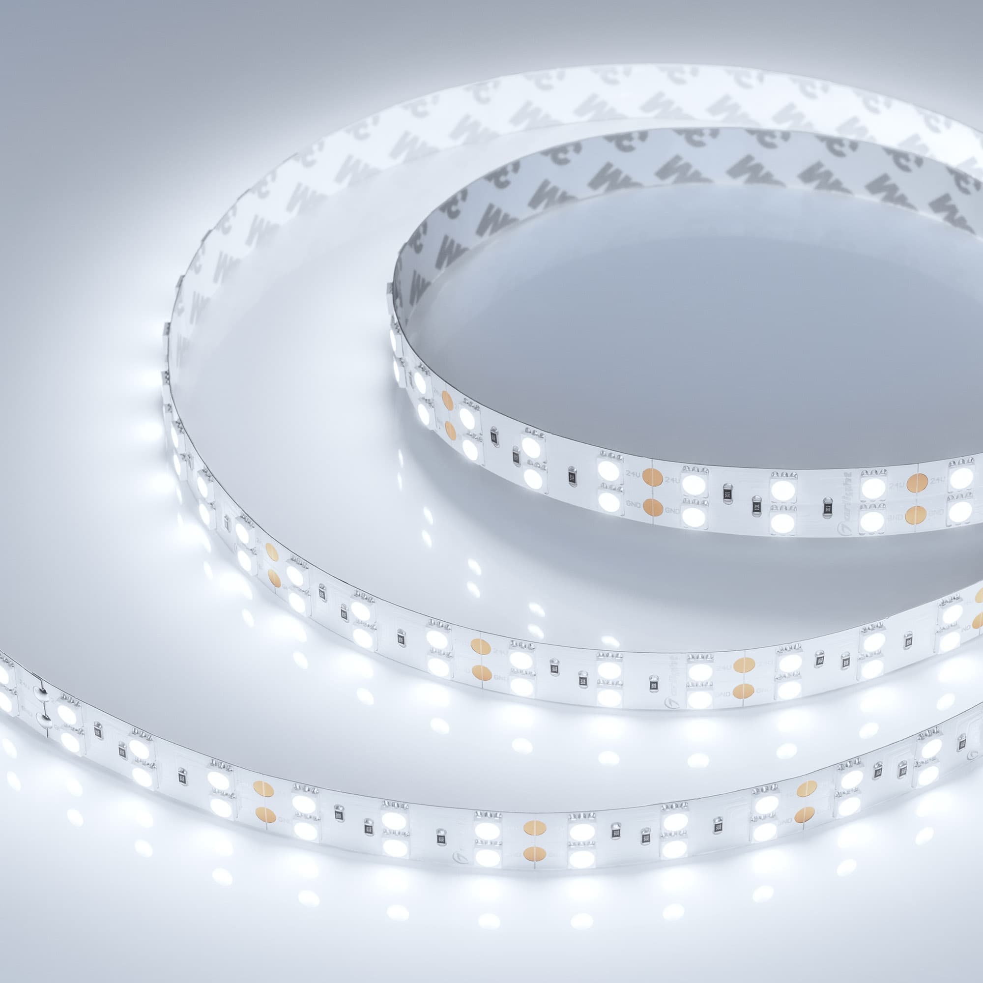Светодиодная лента RT-B120-15mm 24V White6000 (28.8 W/m, IP20, 5060, 5m) (Arlight, -) 011256(2) — фото 1