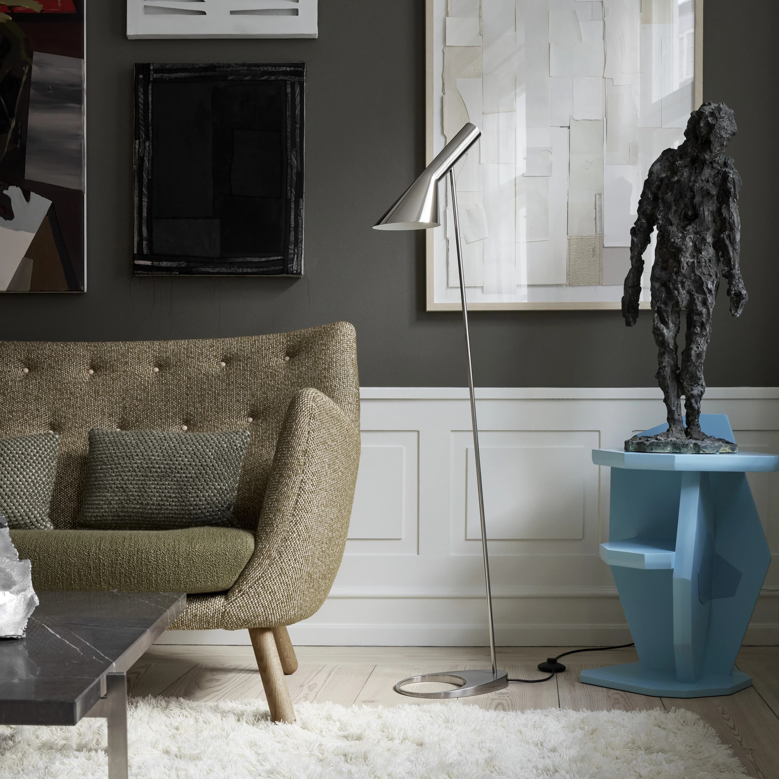 Louis Poulsen AJ Floor Lamp Stainless steel polished — фото 3