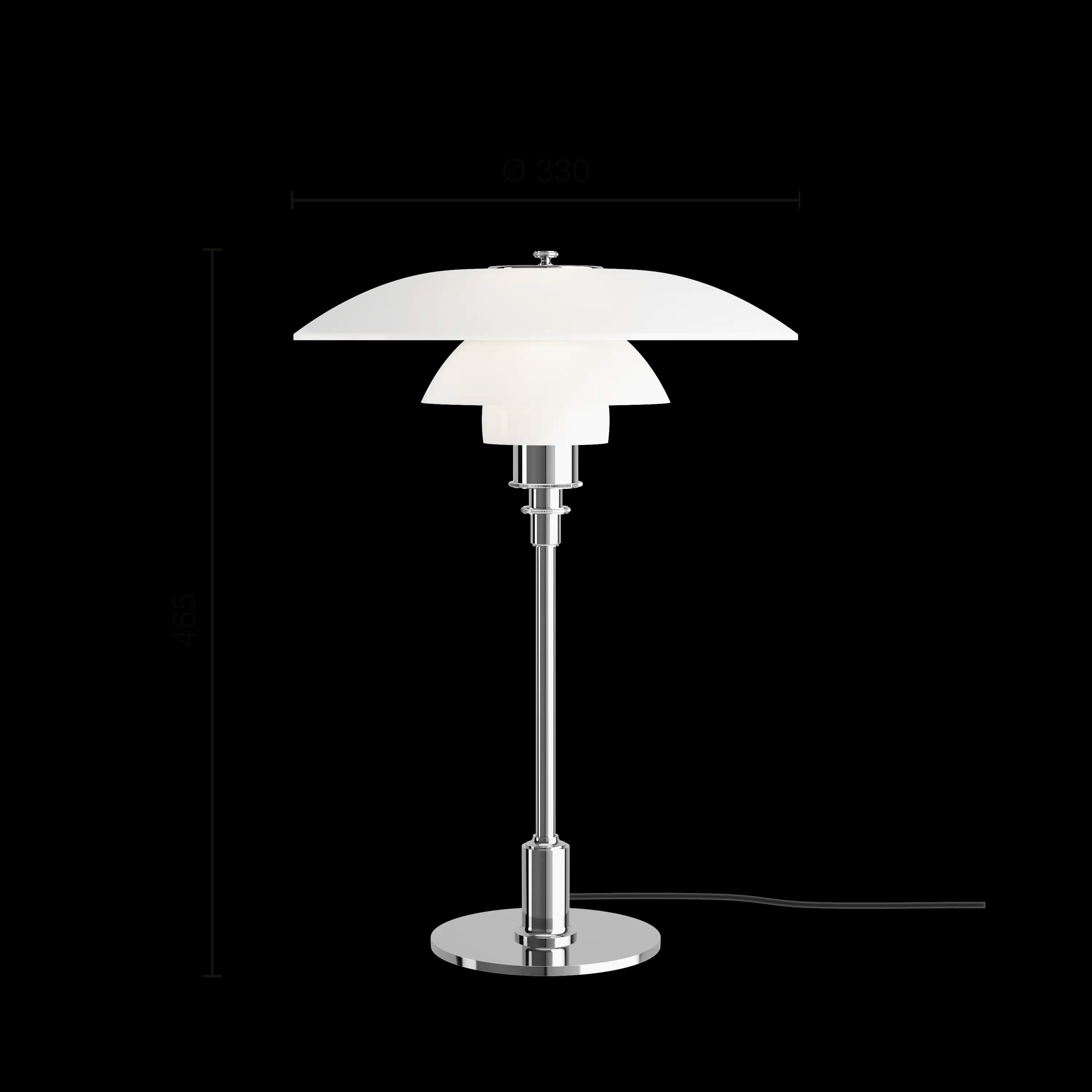 Louis Poulsen PH 3½-2½ Table Lamp High lustre chrome plated — фото 5