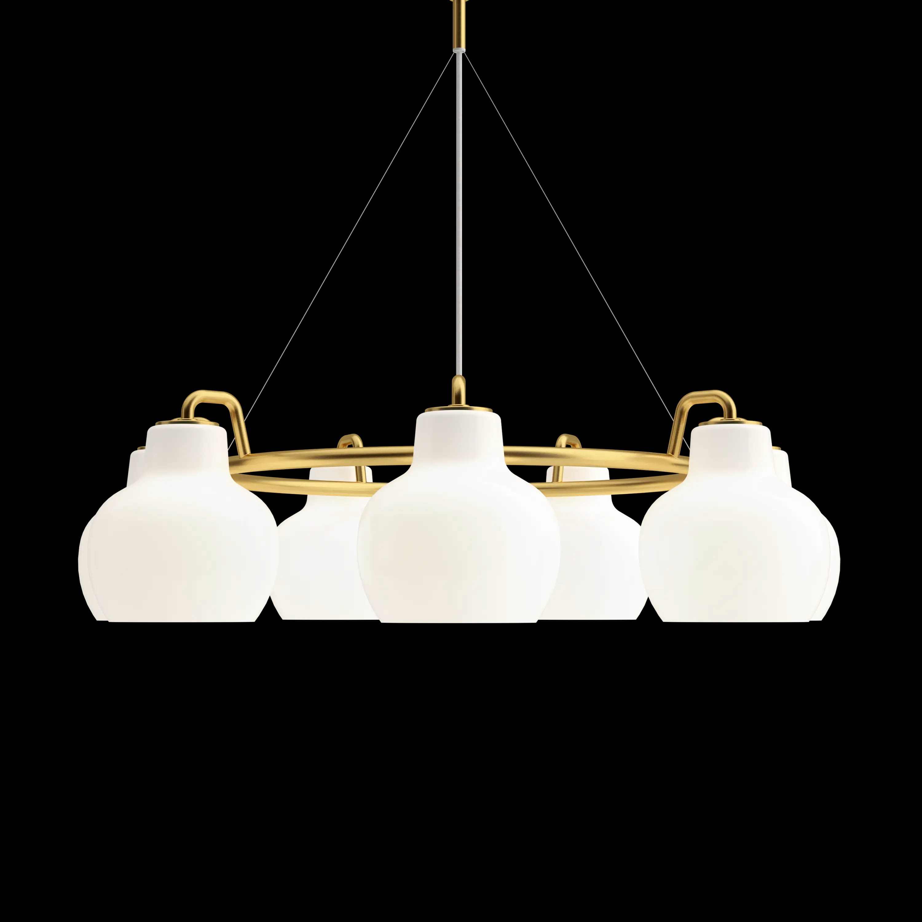 Louis Poulsen VL Ring Crown 3-5-7 Pendant Brass/opal glass 7 — фото 1