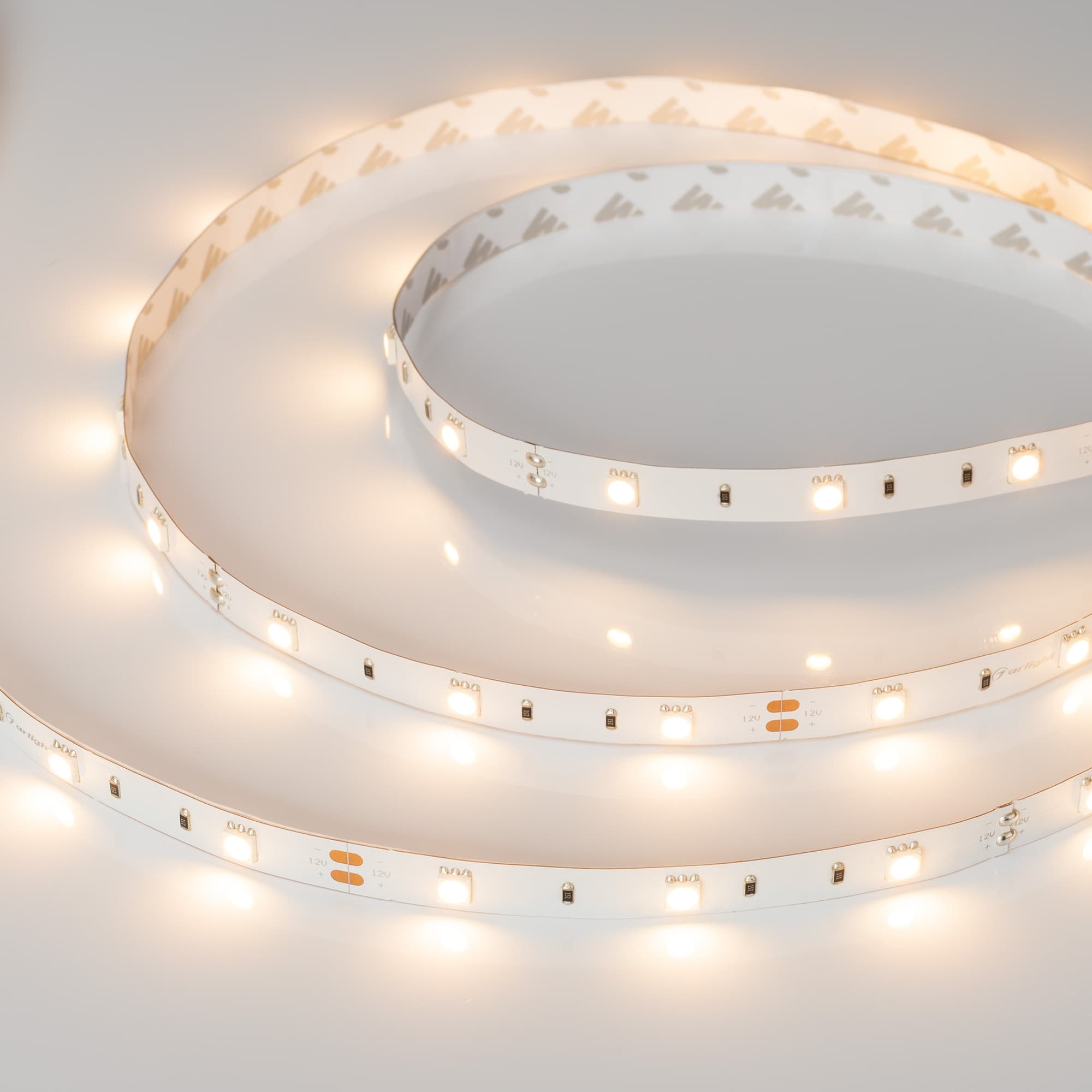 Светодиодная лента RT-B30-10mm 12V Warm2700 (7.2 W/m, IP20, 5060, 5m) (Arlight, 7.2 Вт/м, IP20) 010594(2) — фото 1
