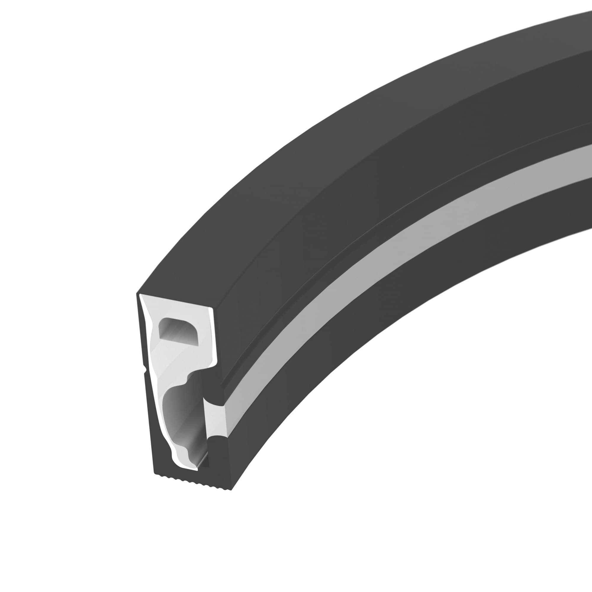 Силиконовый профиль WPH-FLEX-0616-SIDE-S9-5m FULL BLACK (Arlight, Силикон) 045842 — фото 1