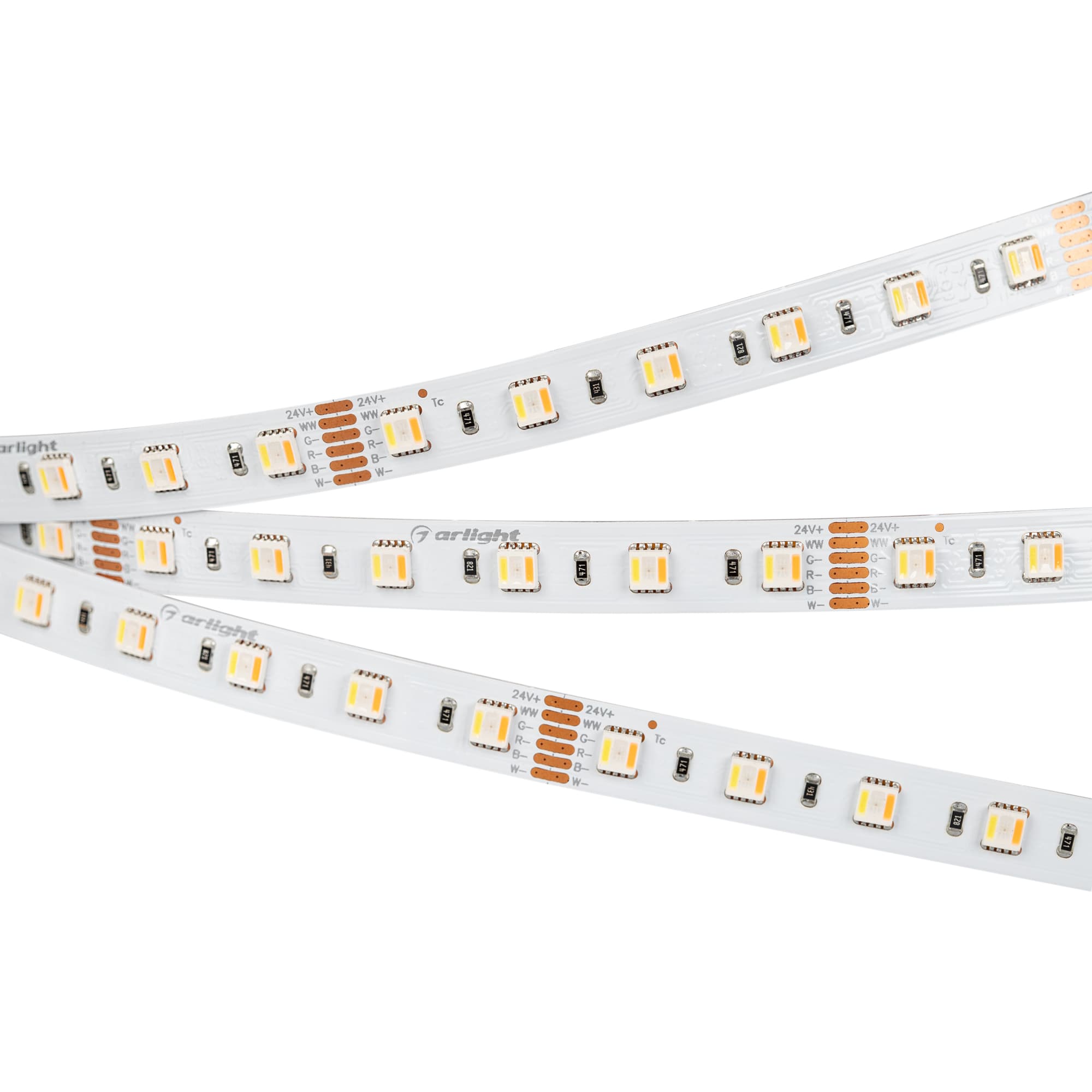 Светодиодная лента RT 2-5000 24V RGBW-MIX 12mm (5060-One, 60 LED/m, LUX) (Arlight, 20 Вт/м, IP20) 026363 — фото 1