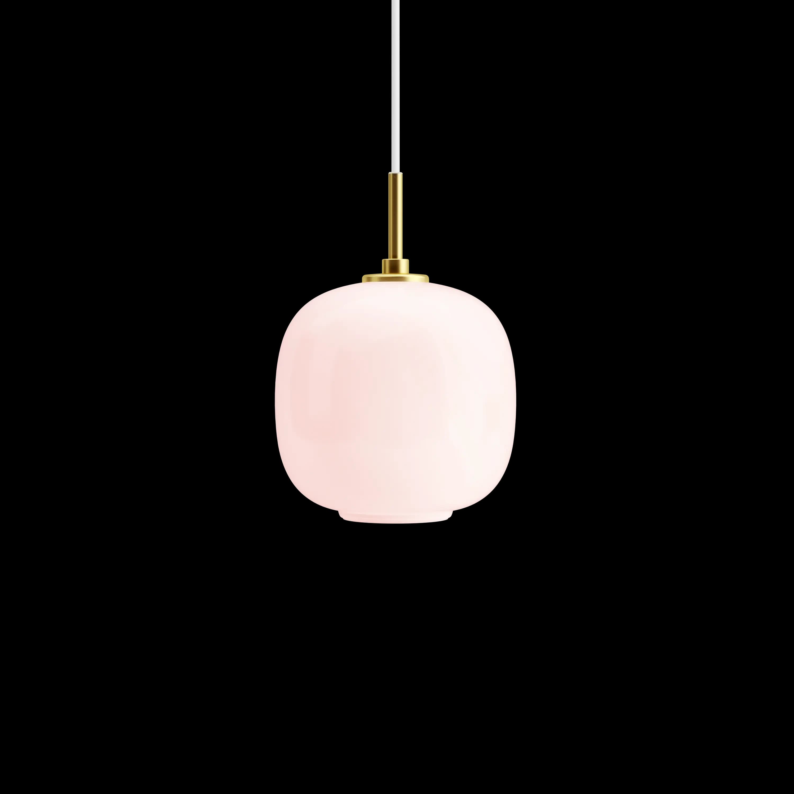 Louis Poulsen VL 45 Radiohus Pendant Brass/glossy pale rose glass Ø 175 — фото 1