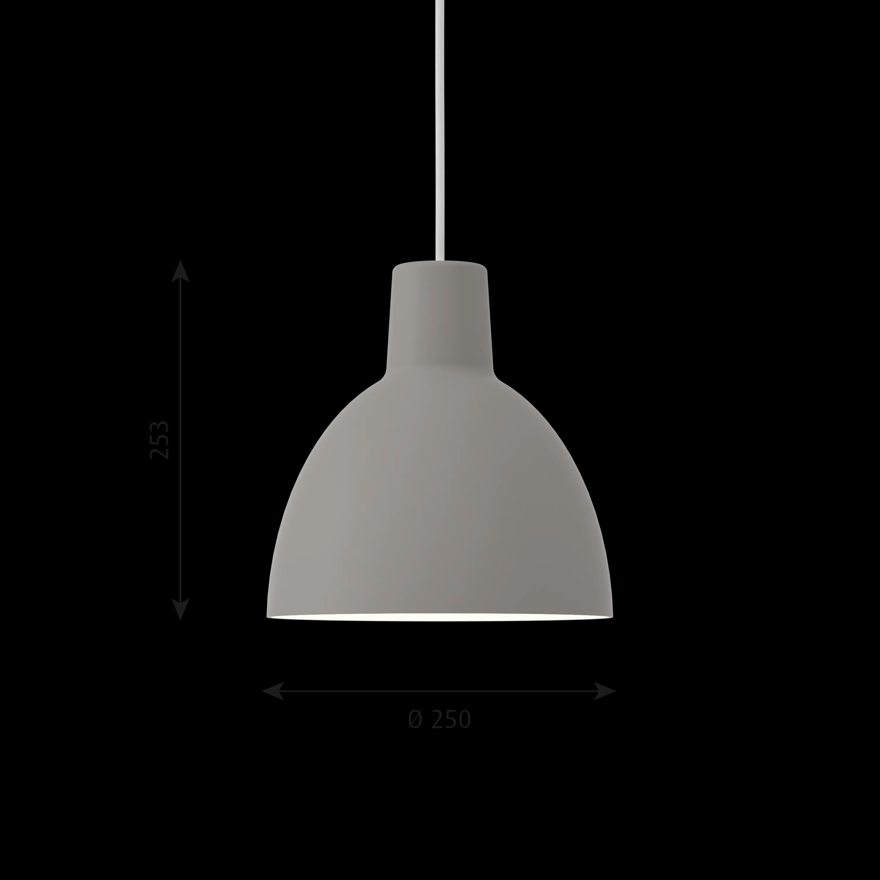 Louis Poulsen Toldbod Pendant Light grey Ø 250 — фото 7