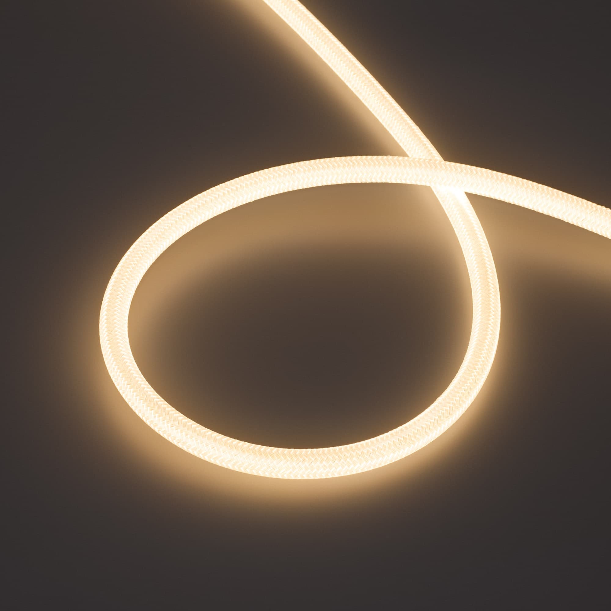 Светодиодная лента герметичная MOONLIGHT-COTTON-TOP-S-M560-D13xmm 24V Warm3000 (11 W/m, IP65, 5m, wire x1) (Arlight, Вывод прямой, 3 года) 048141