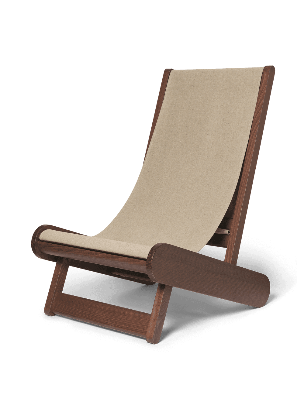 Ferm Living Hemi Lounge Chair - Dark Stained/Natural ferm LIVING — фото 2