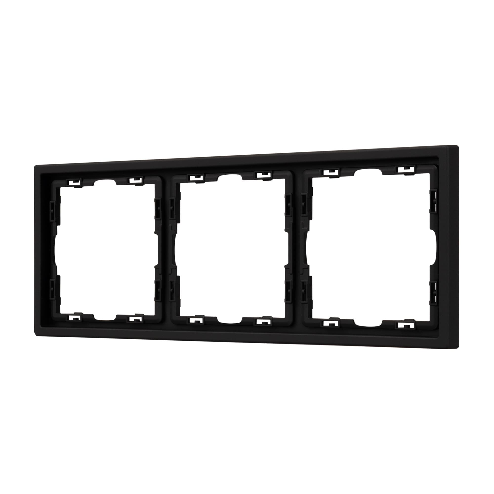 Рамка пластиковая FRM-NOBE-SFPL-3-BK (Arlight, Черный оникс) 054220