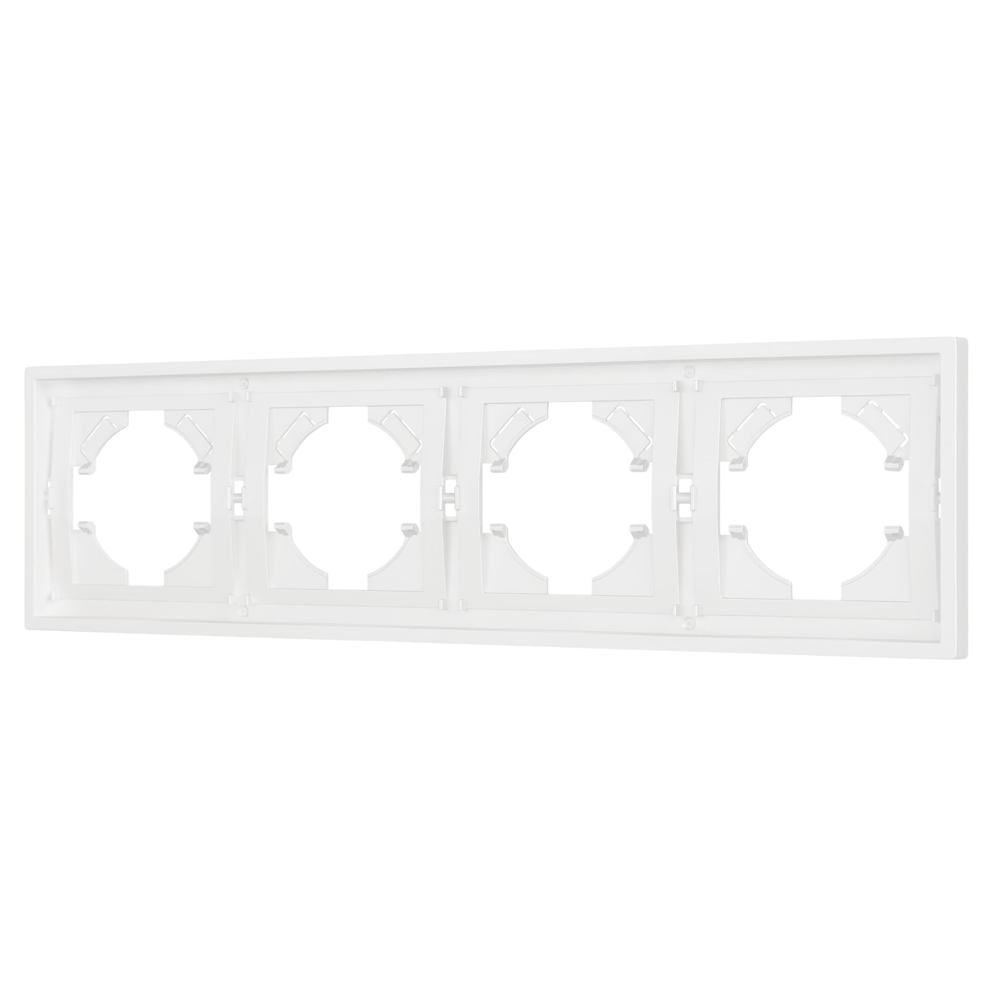 Рамка пластиковая FRM-TENDO-SFPL-4-WH (Arlight, Матовый белый) 054656